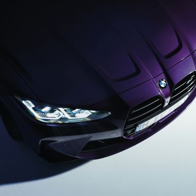 BMW M3 Competition is shown in BMW Individual Twilight Purple