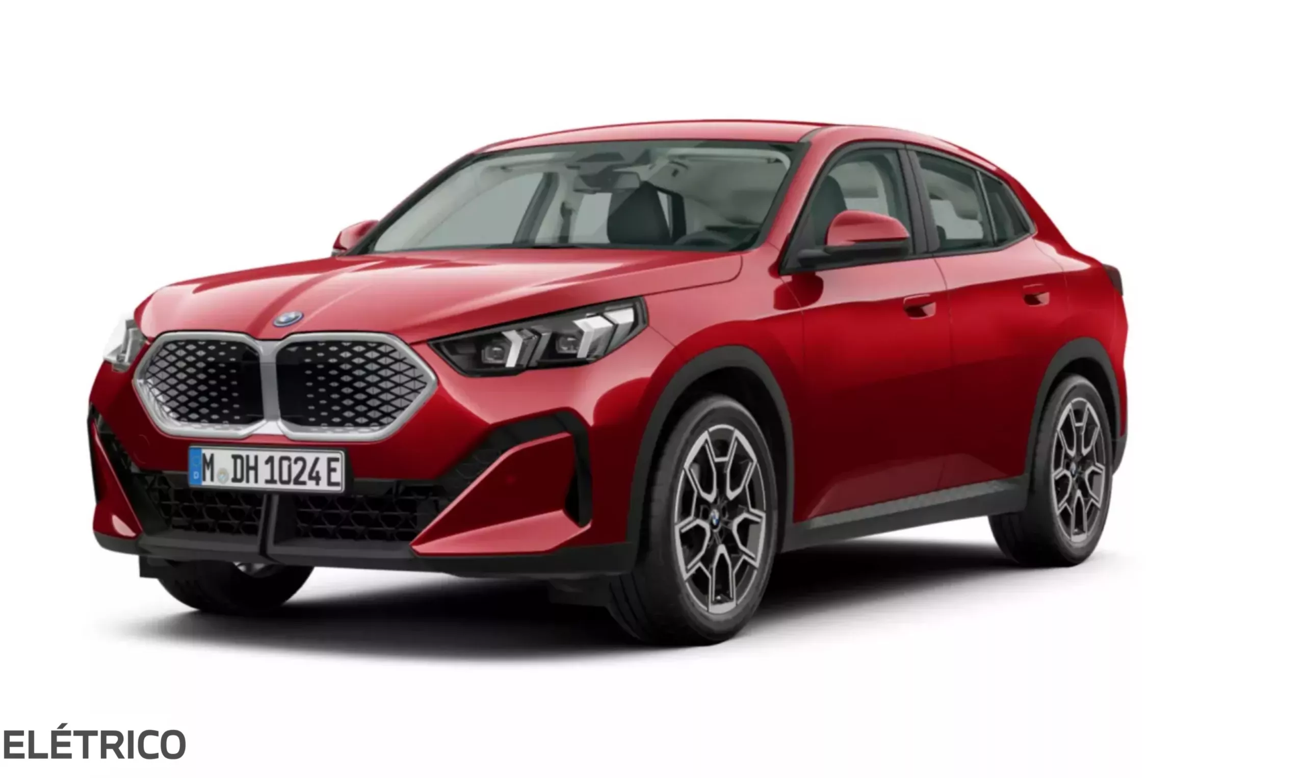 BMW iX2 (U10E) de cor vermelho fire