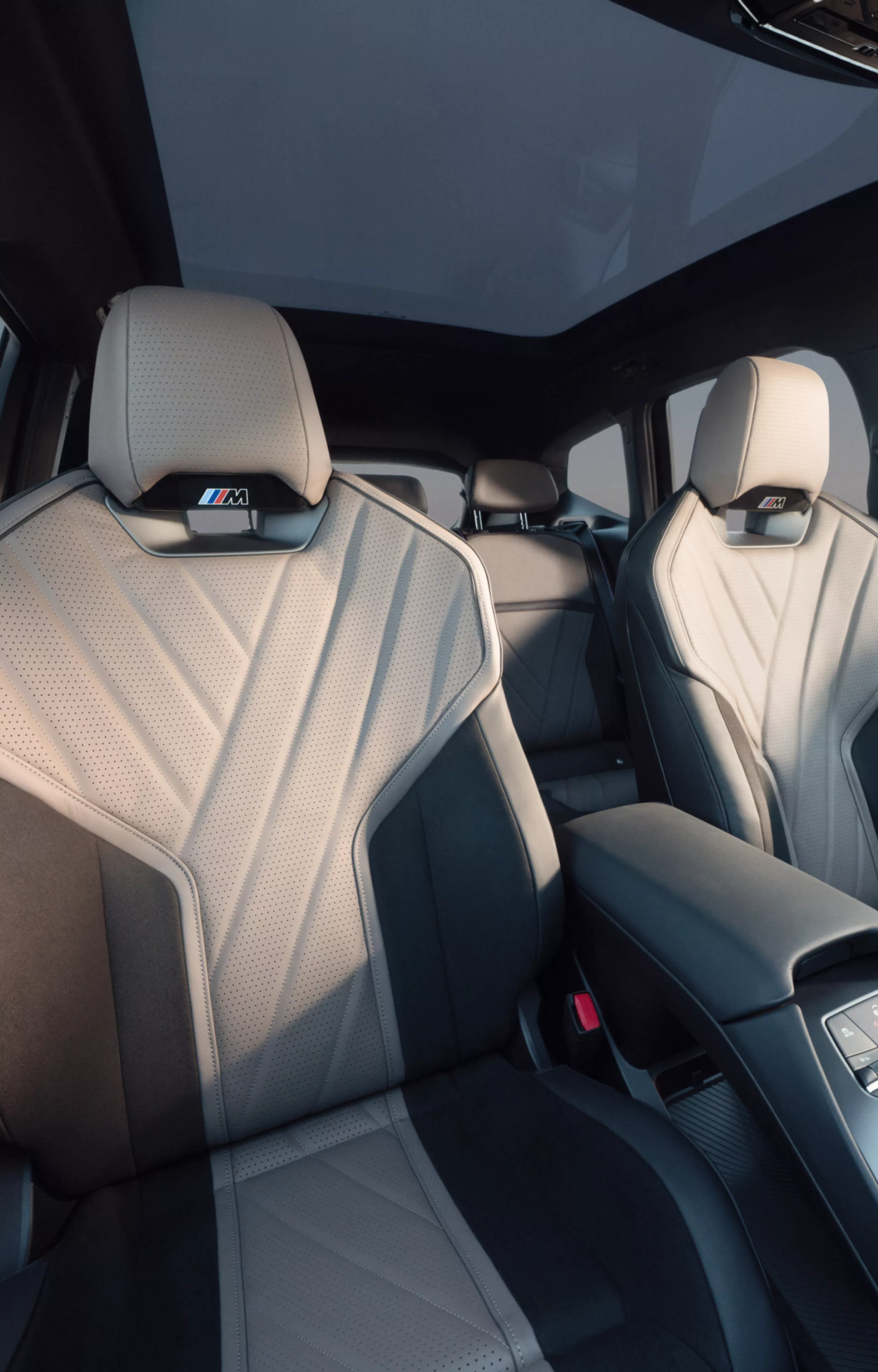 Close-up of the M Sport Seats inside the BMW iX3 M60 xDrive