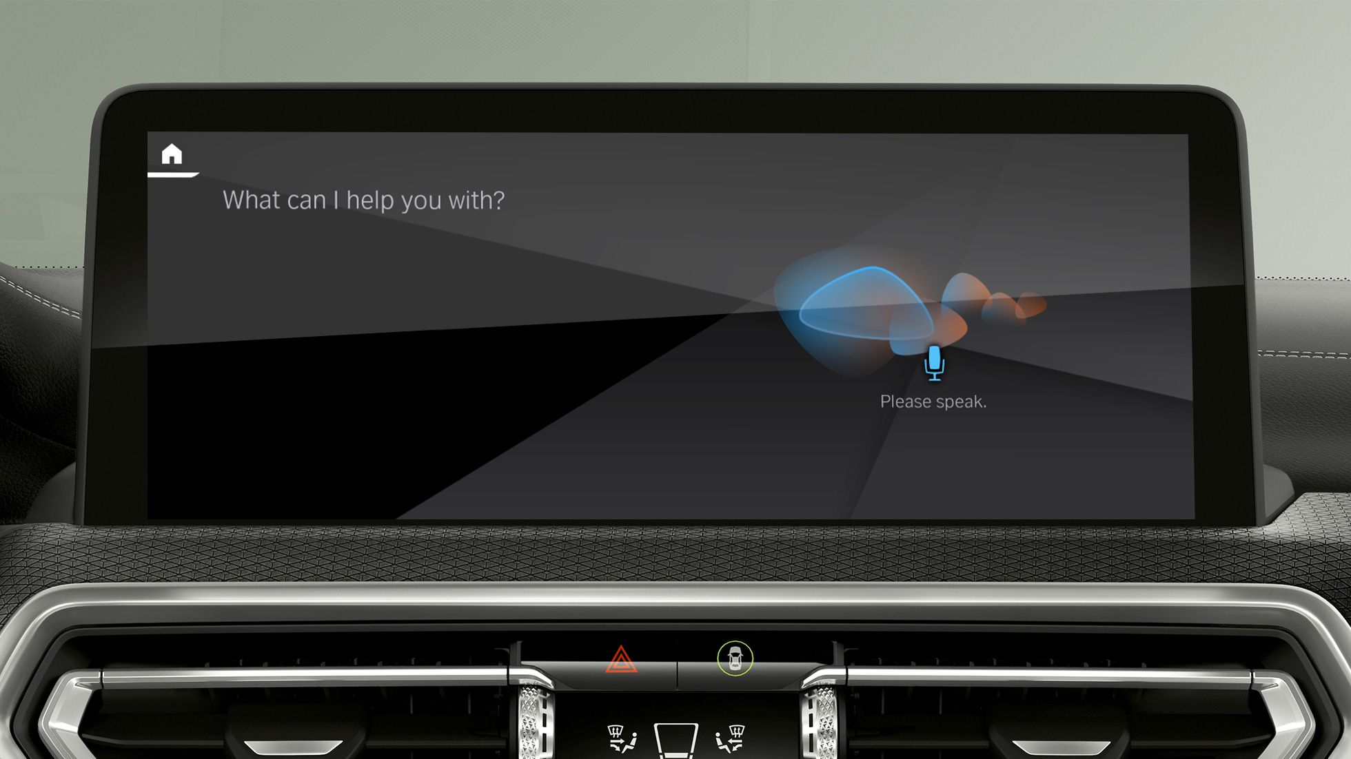 BMW Intelligent Personal Assistant BMW iX3 G08 2021 Control Display interior.