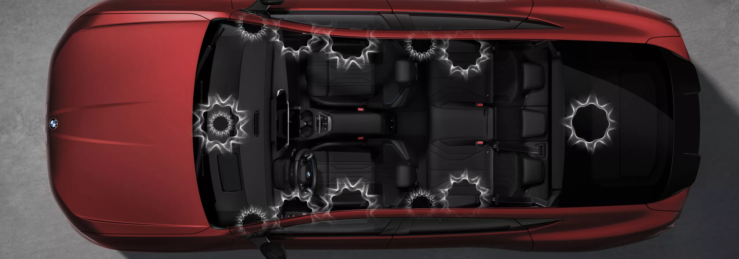 Harman Kardon Sound System in the interior of the BMW iX4 M60 xDrive