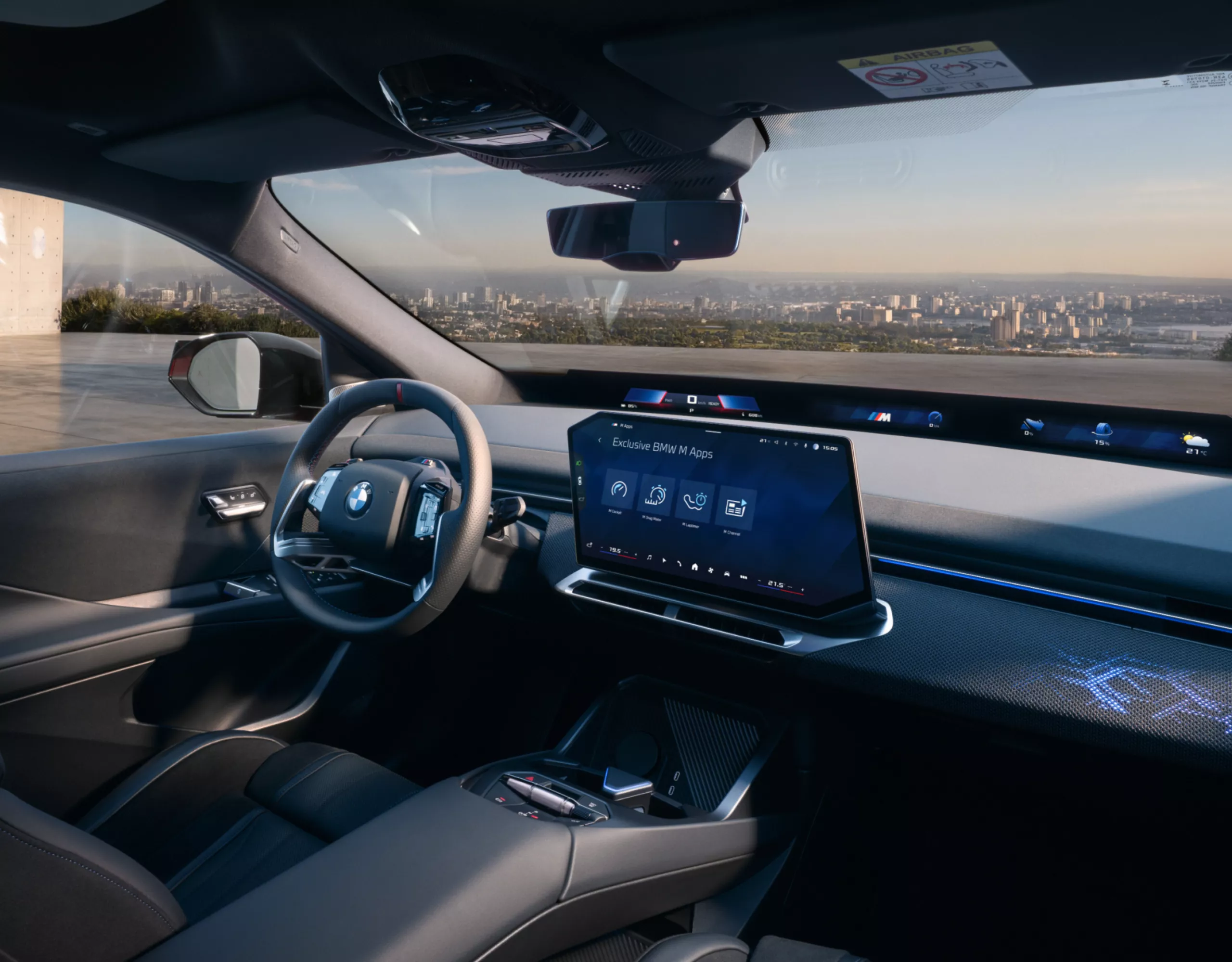 BMW ConnectedDrive functions displayed in the cockpit of the BMW iX4 M60 xDrive