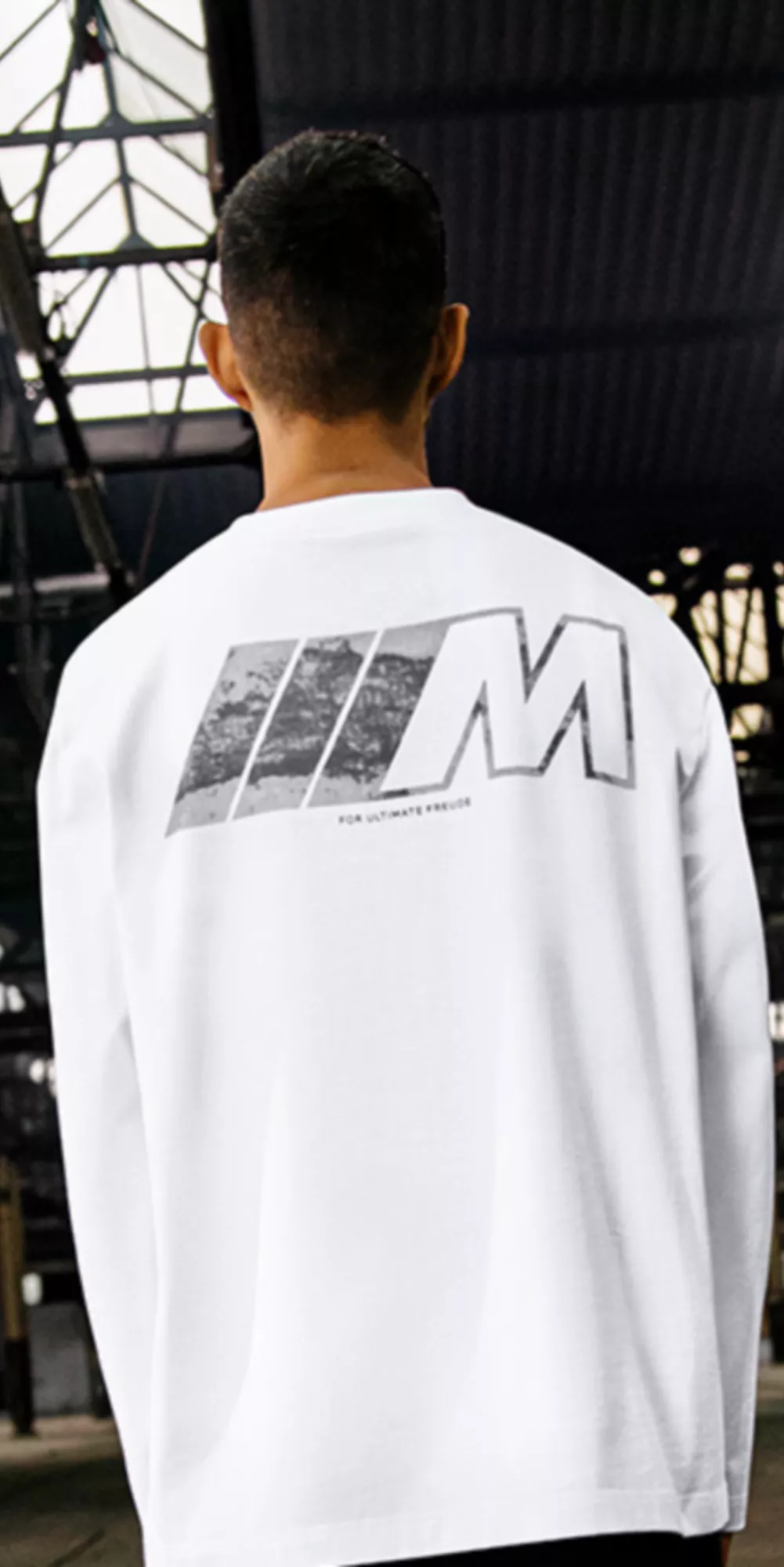 BMW Lifestyle BMW M Collection green-brown T-Shirt with large M logo in white on the back