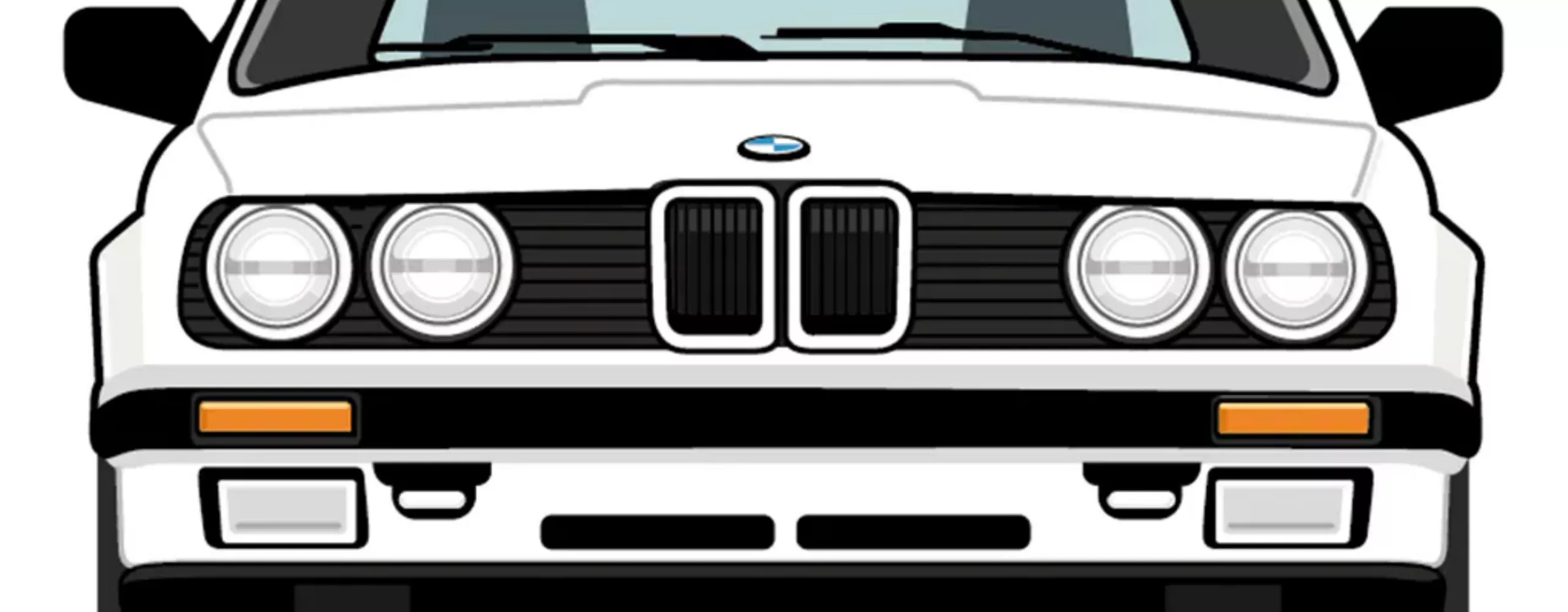 Ilustração BMW Série 3: 2.ª Geração - Frente