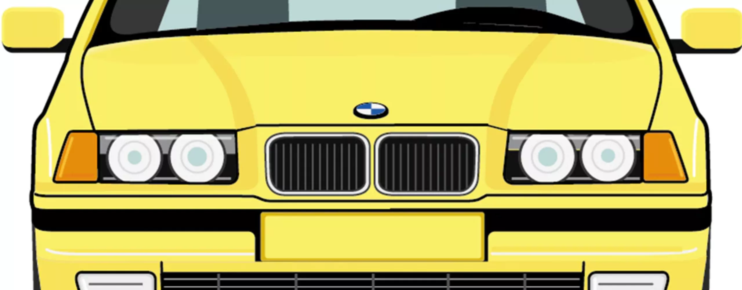Ilustração BMW Série 3: 3.ª Geração - Frente