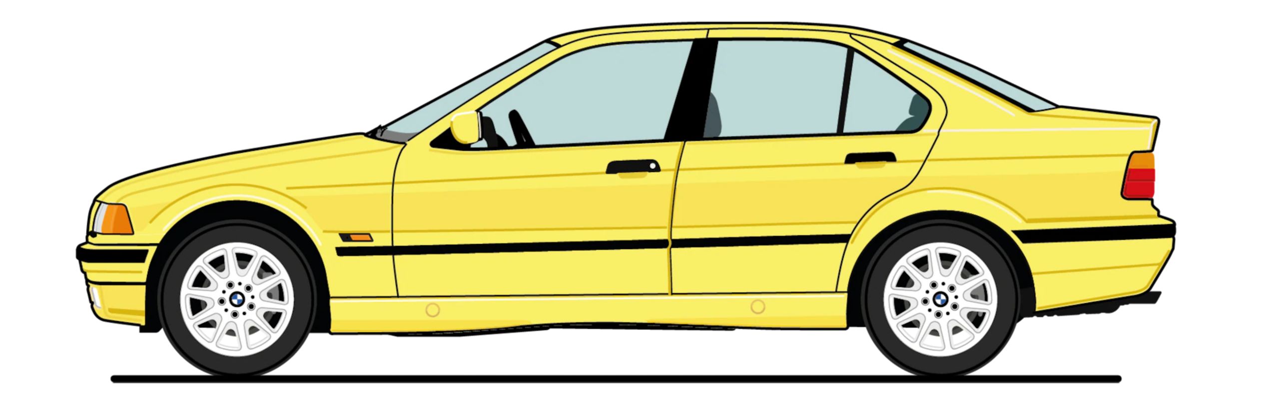 Ilustração BMW Série 3: 3.ª Geração