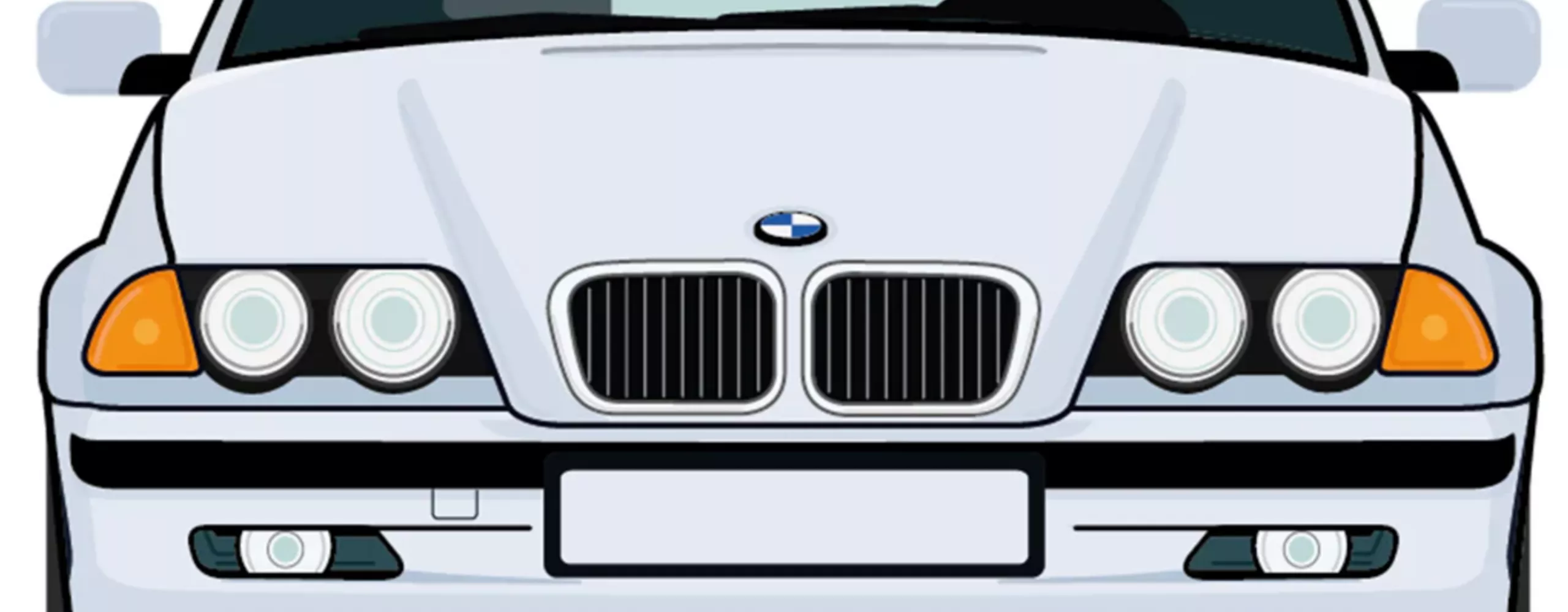 Ilustração BMW Série 3: 4.ª Geração - Frente