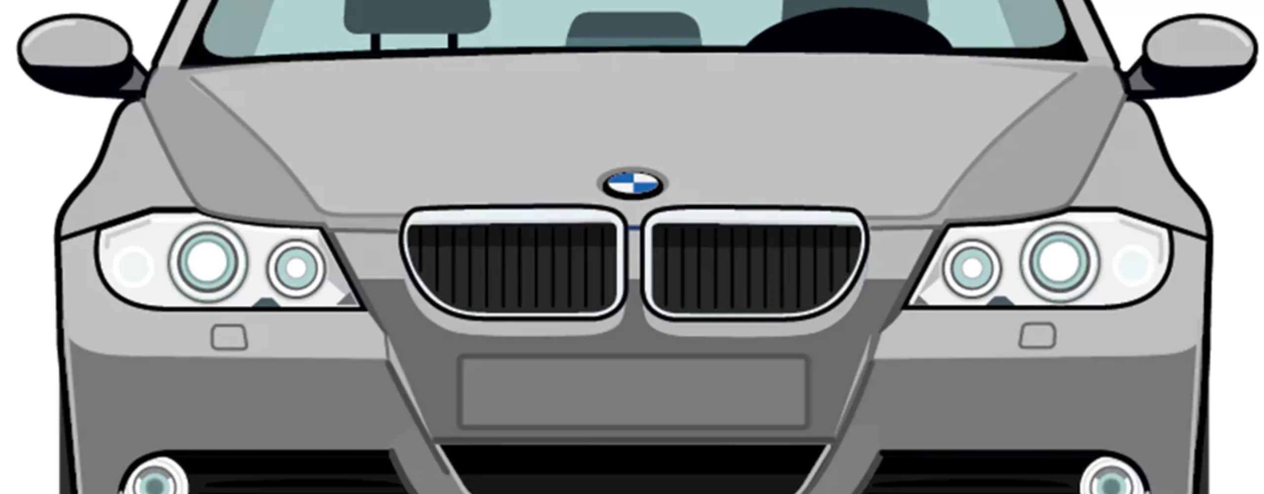 Ilustração BMW Série 3: 5.ª Geração - Frente