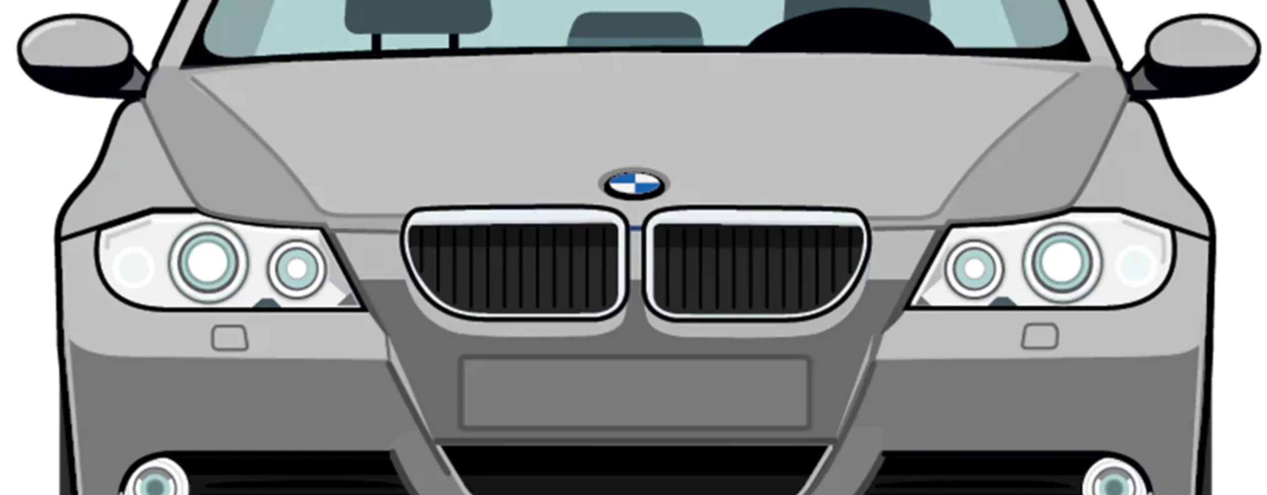 Ilustração BMW Série 3: 5.ª Geração - Frente