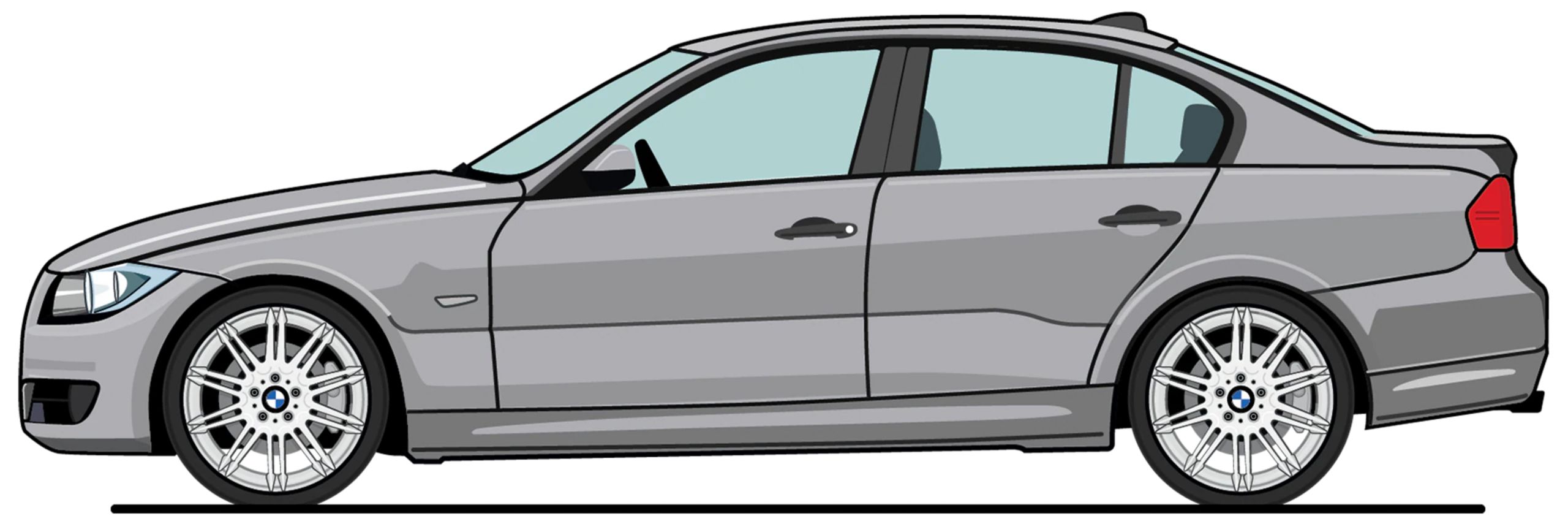 Ilustração BMW Série 3: 5.ª Geração