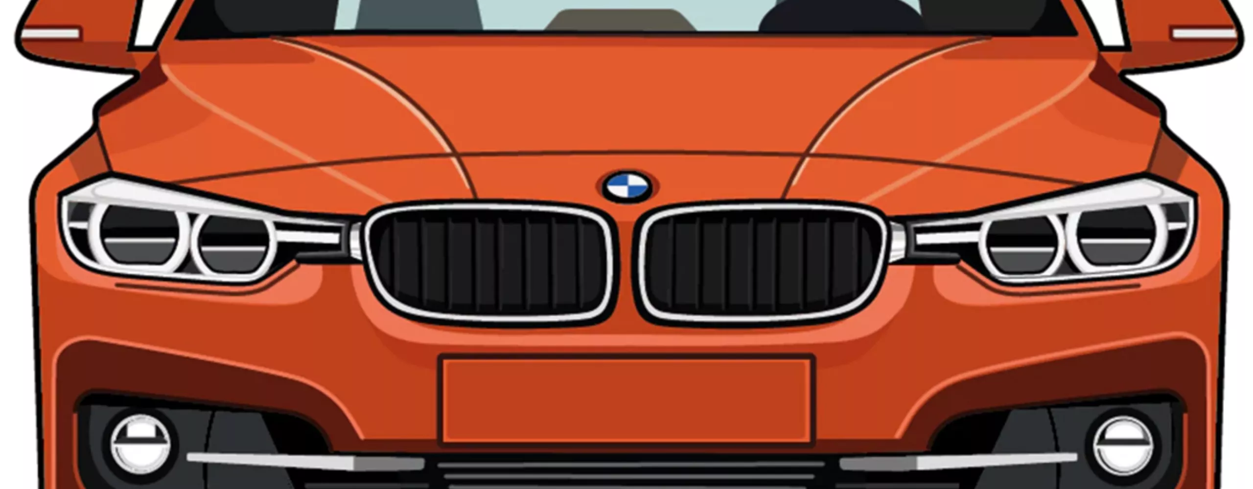 Ilustração BMW Série 3: 6.ª Geração - Frente