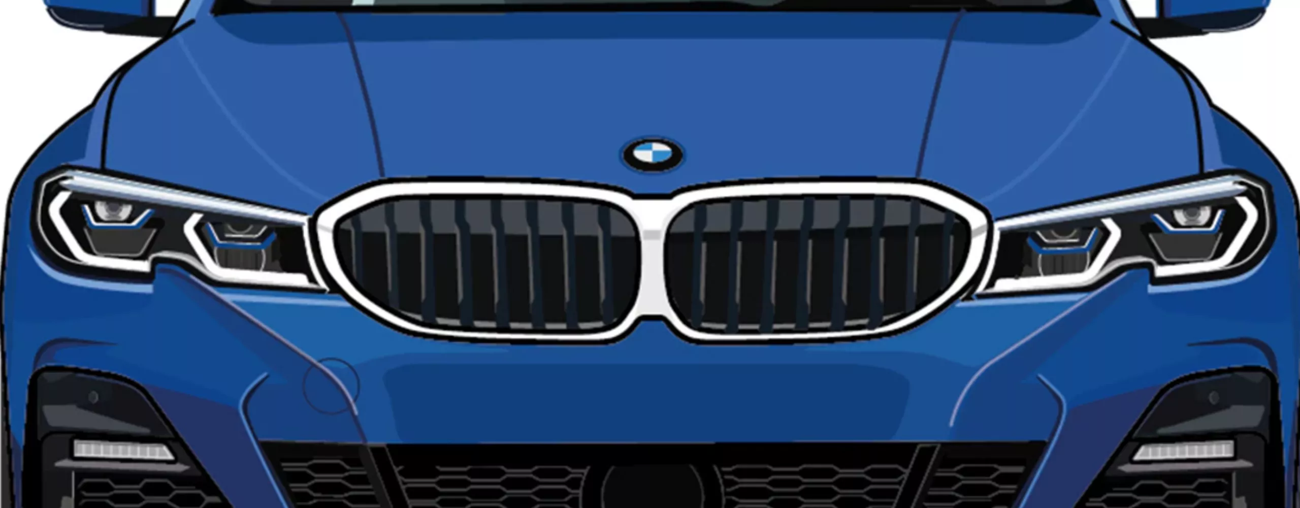 Ilustração BMW Série 3: 7.ª Geração - Frente
