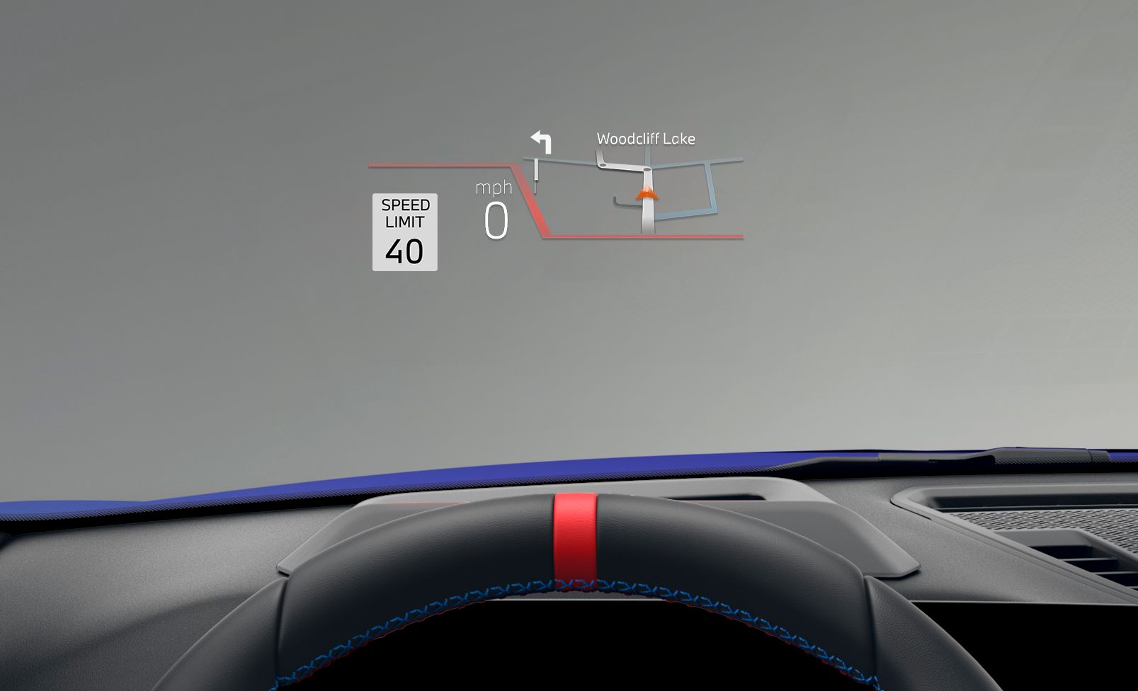 Detail shot of the X2 M35i's Head-up Display