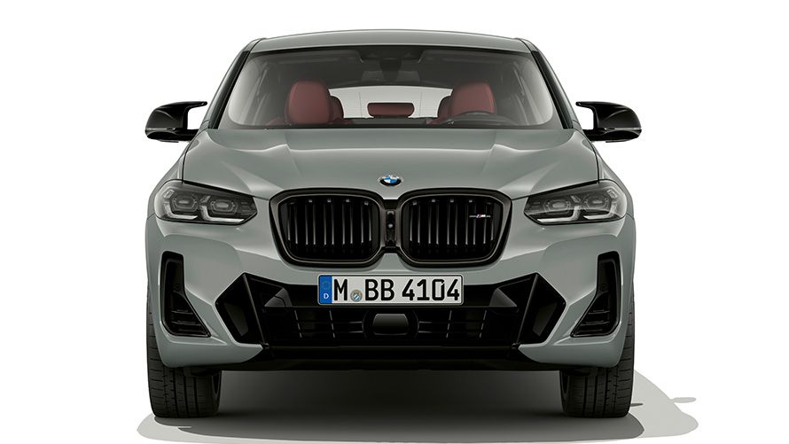 BMW X4 G02 Brooklyn Grey close-up front design 2021