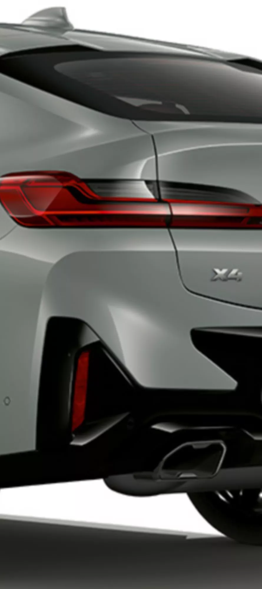 BMW X4 G02 Brooklyn Grey close-up rear design 2021