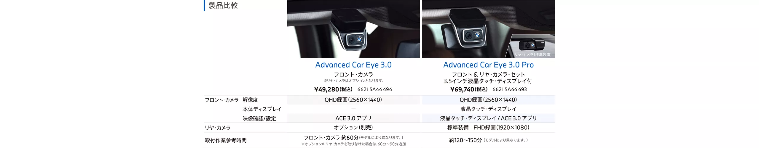 BMW ドライブレコーダー Advanced Car Eye 3.0｜BMW.co.jp