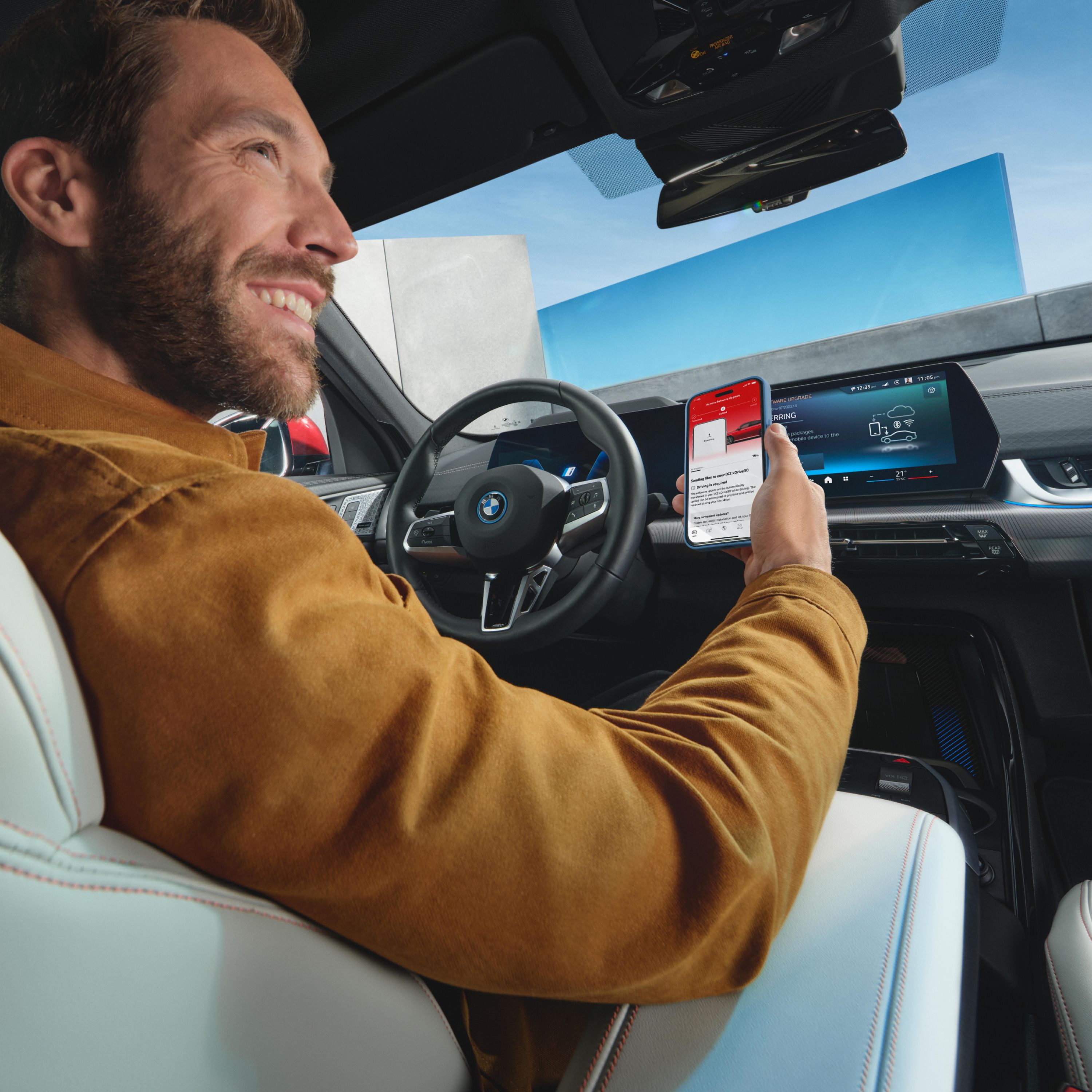 BMW ConnectedDrive ‑ohjelmistopäivitys ajoneuvossa