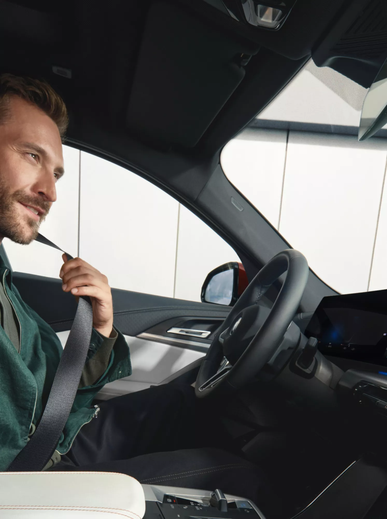 Person looks at map on control display