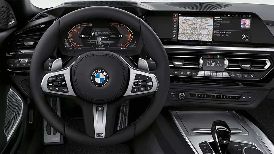 Variable sport steering.