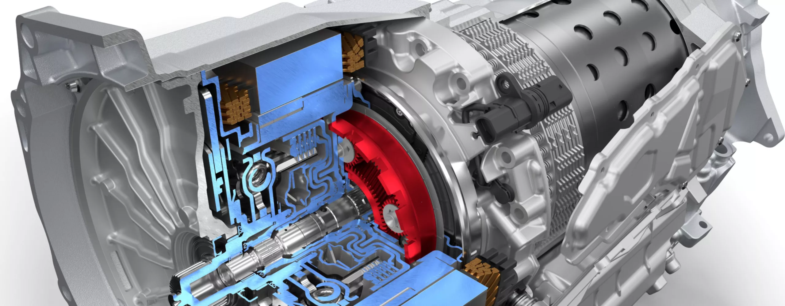 De schematische tekening van een permanent bekrachtigde synchroonmotor
