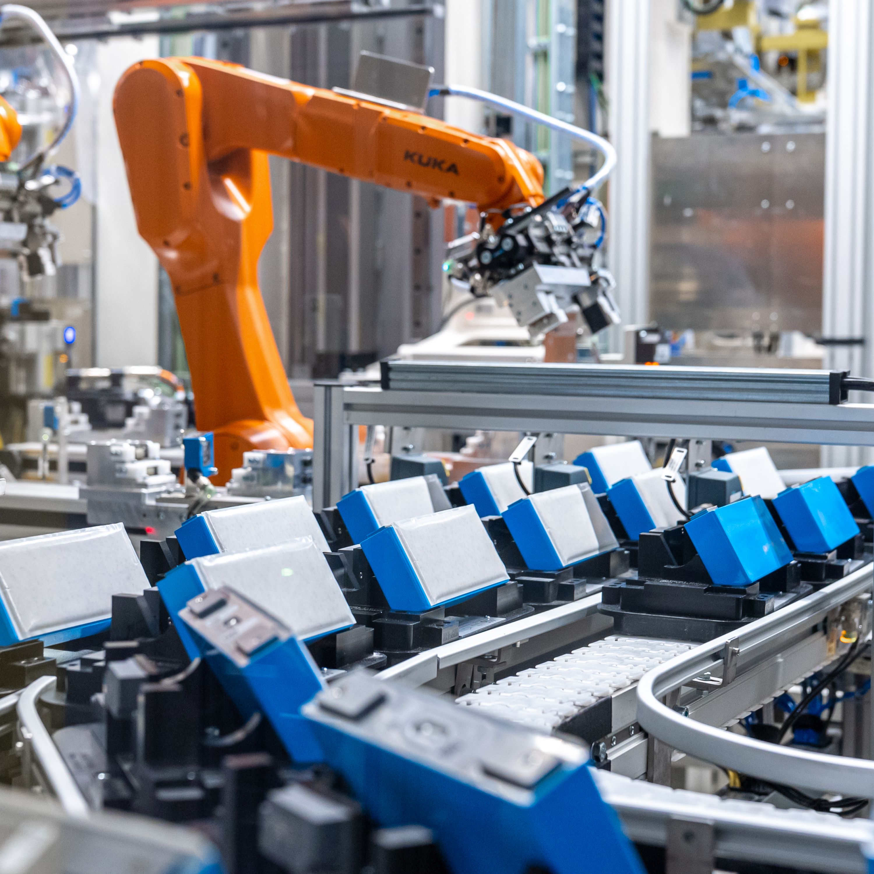 Cropped-in image of an EV battery manufacturing site.