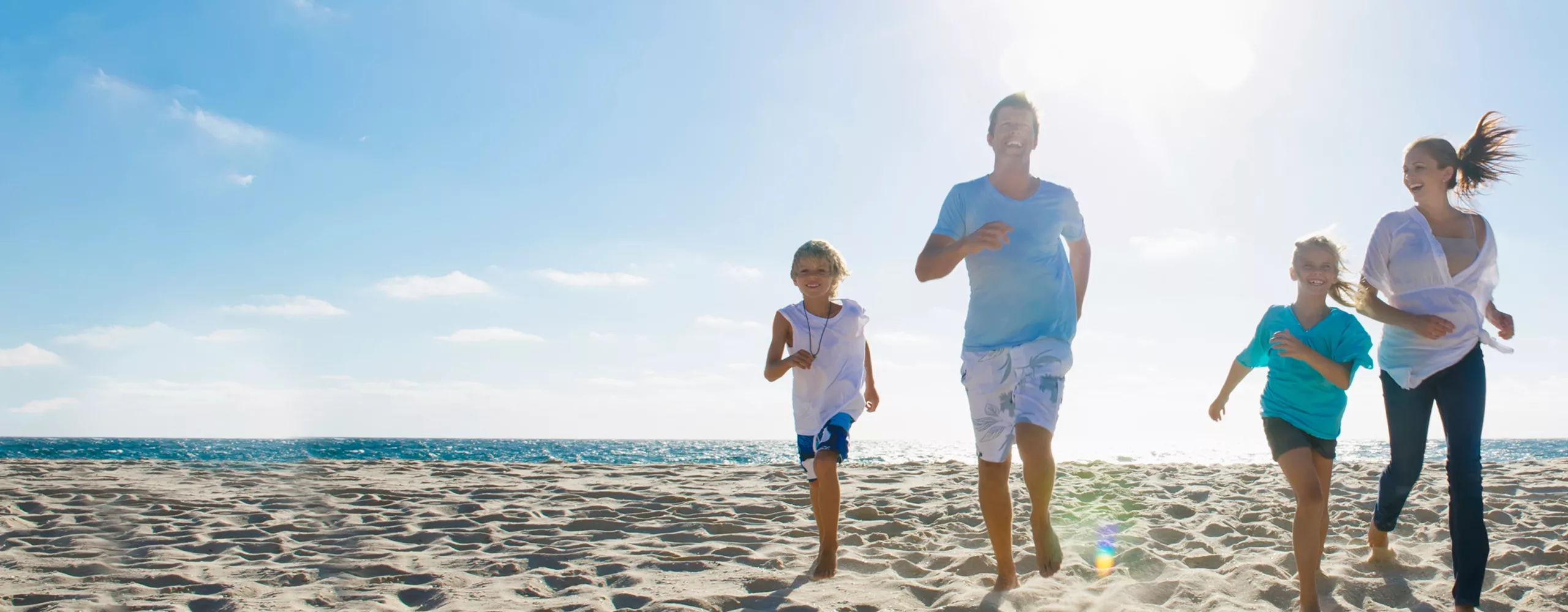 Familie am Strand