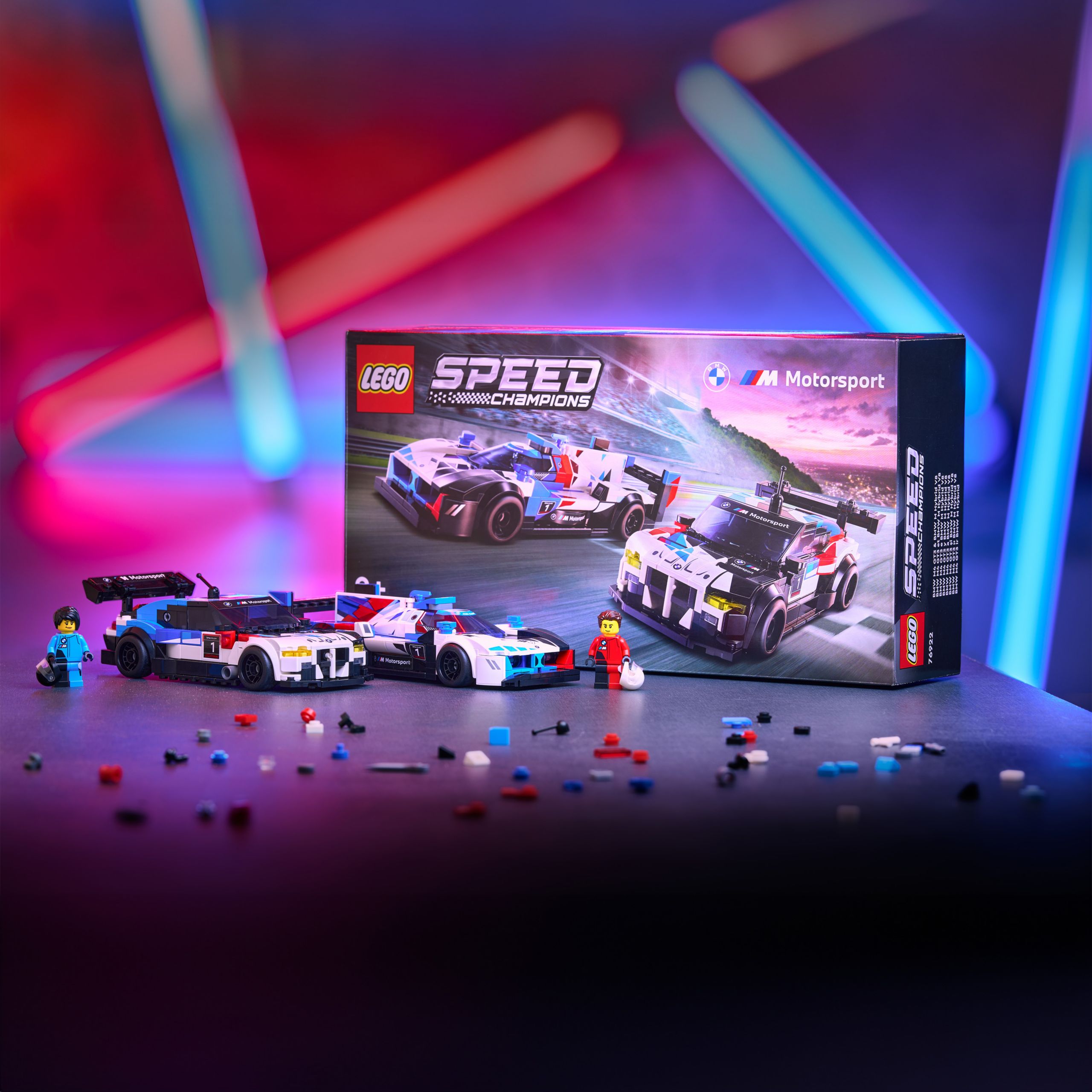 BMW Lifestyle Toys & Kids BMW Lego Speed BMW M Motorsport Lego set with BMW touring racing car and lego figures