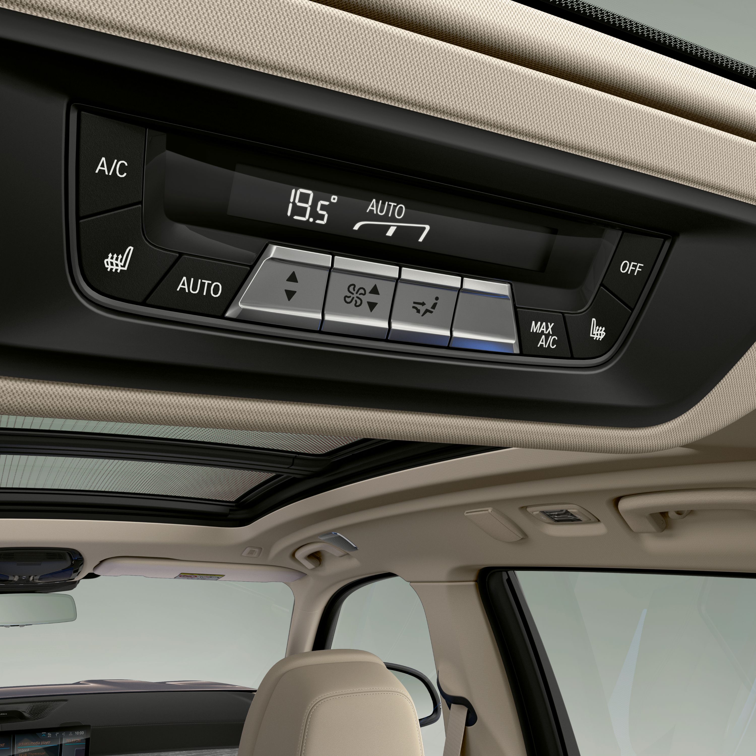 BMW X7 automatic air conditioning with 5-zone control