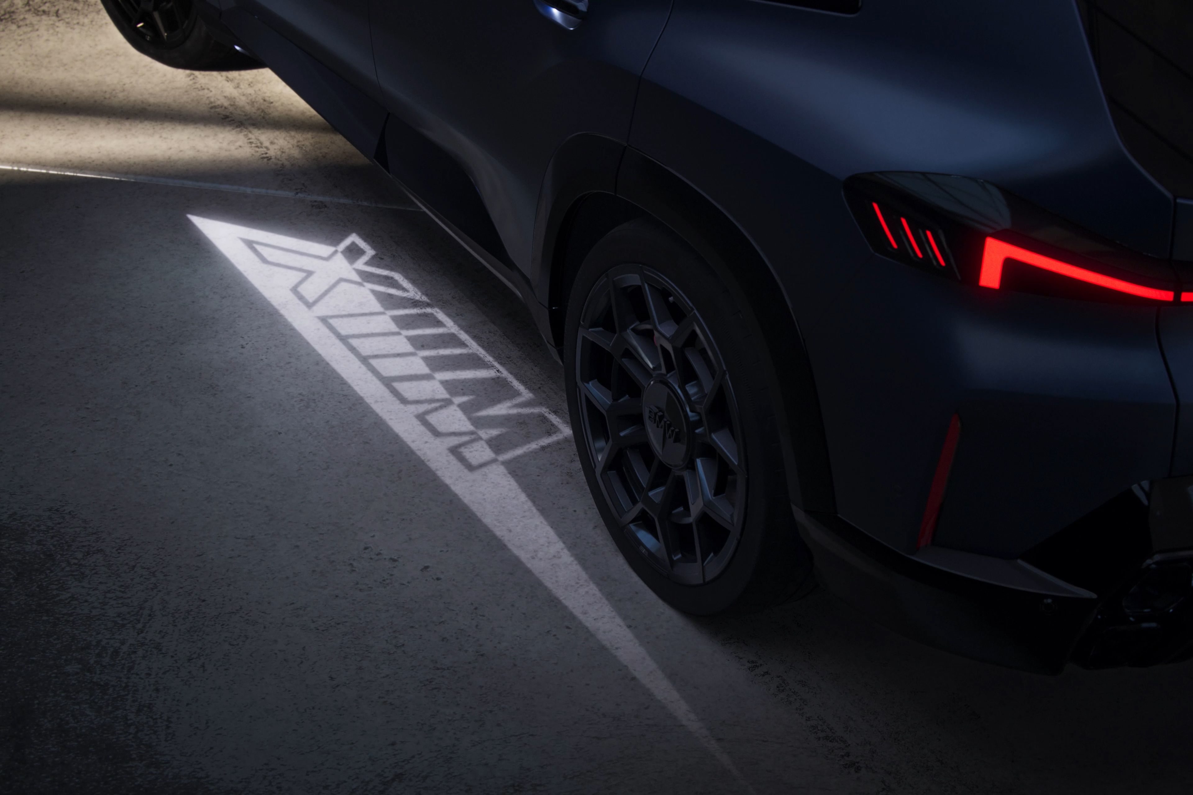 BMW XM Welcome light carpet