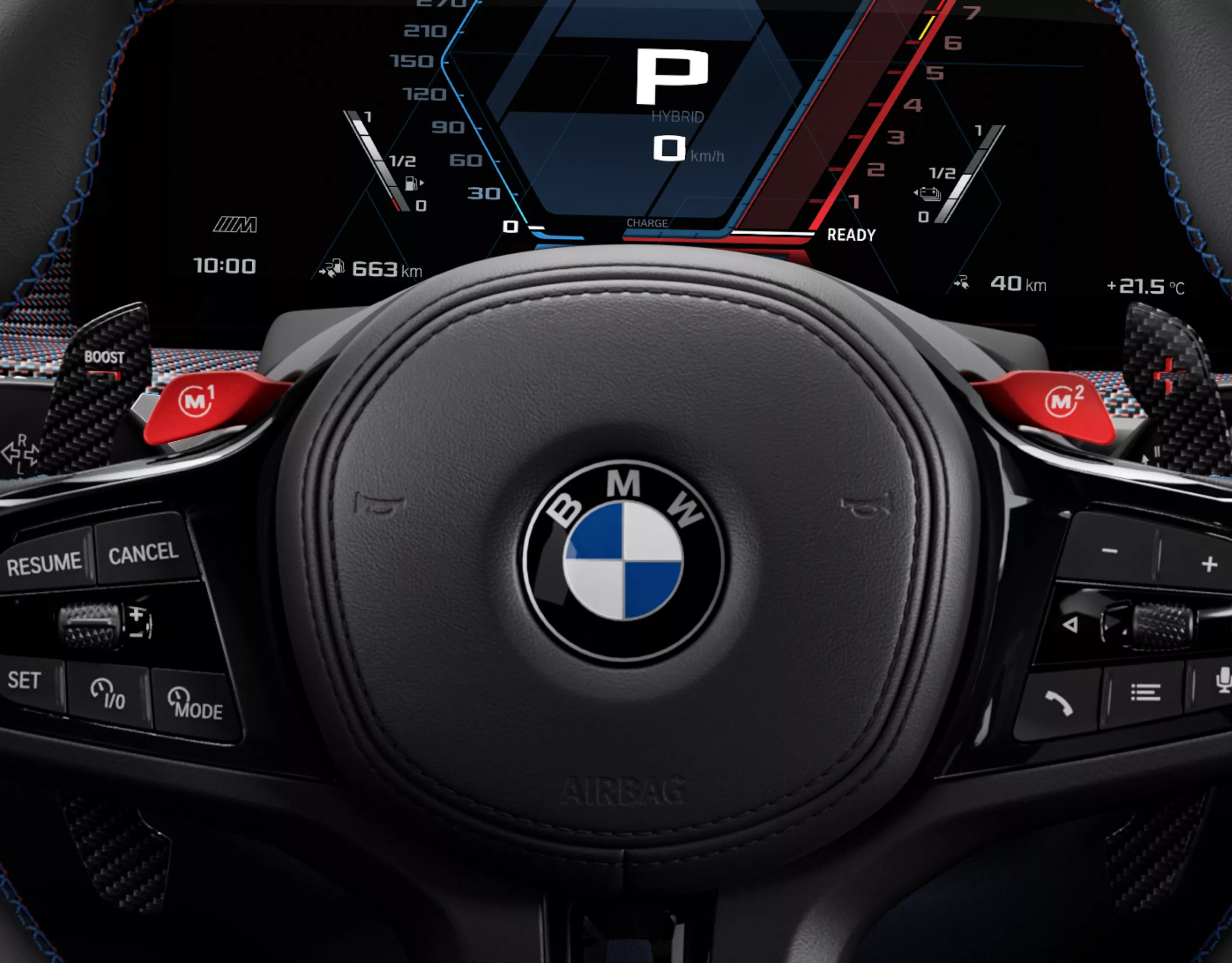 BMW XM לחצני הגדרות M