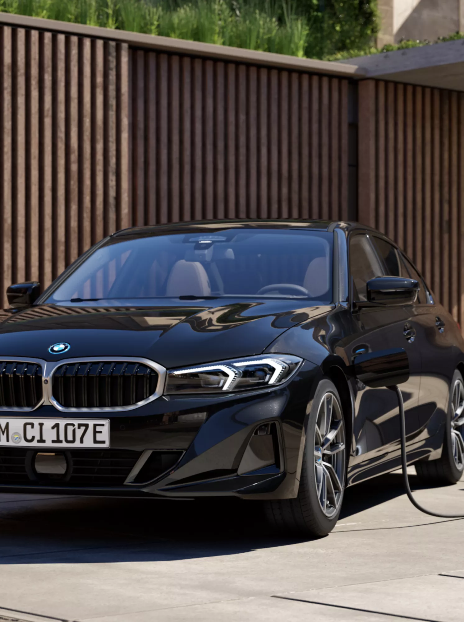 Tração elétrica do BMW Série 3 Sedã plug-in híbrido. 