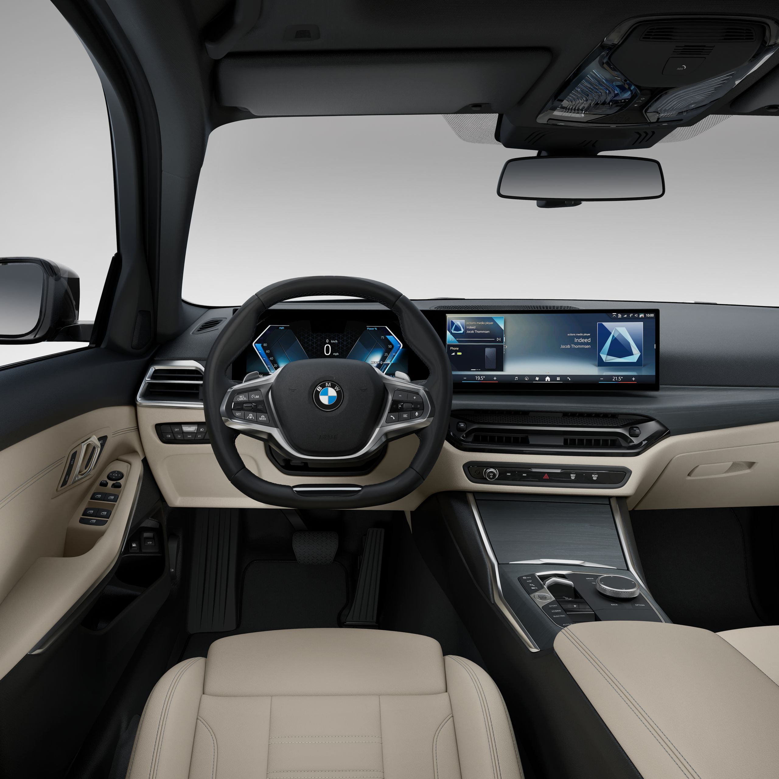 BMW 3. seeria sedaani pistikhübriid, uus armatuurlaud