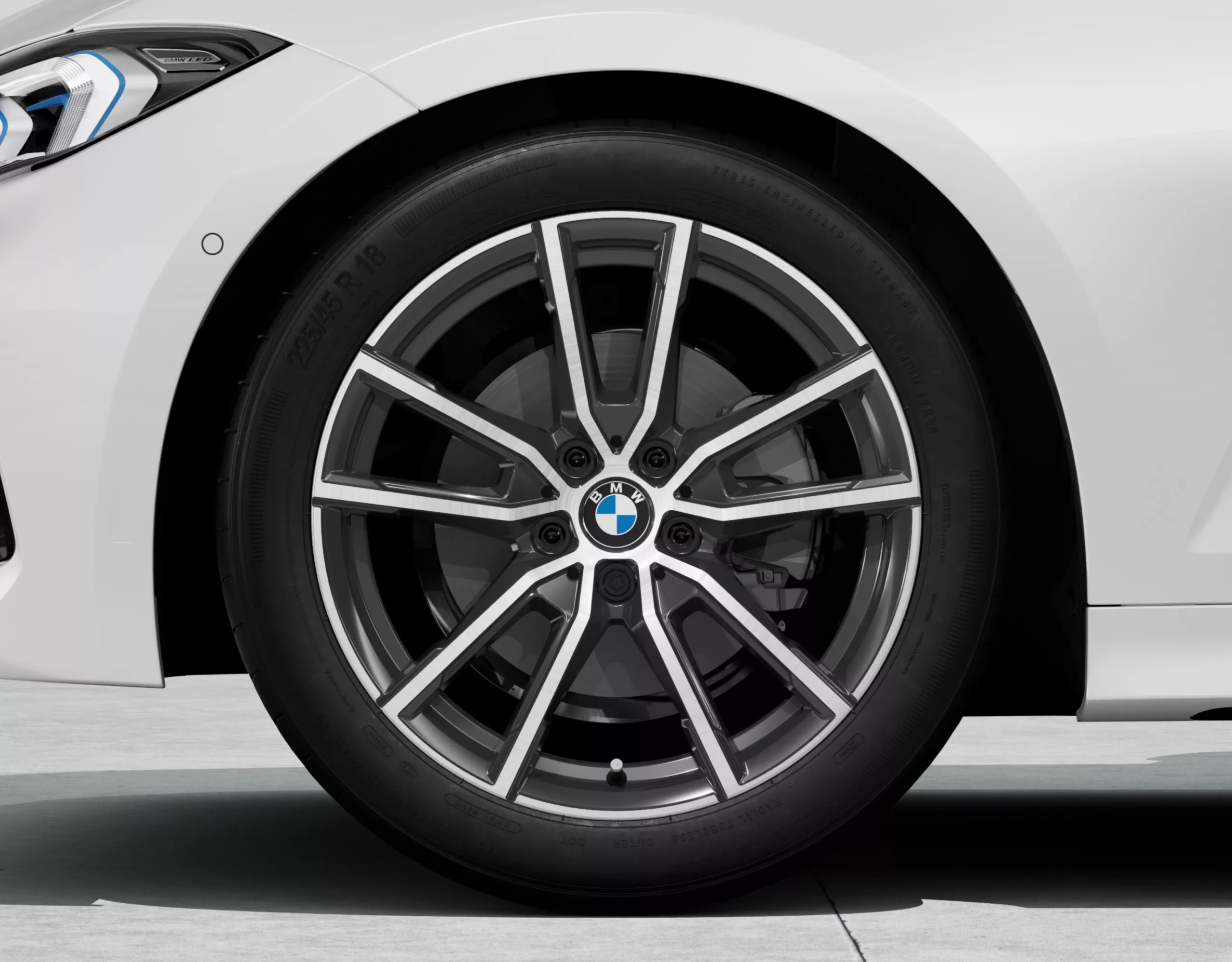 18'' lettmetallfelger V-eke 780 tofarget BMW 3-serie Touring