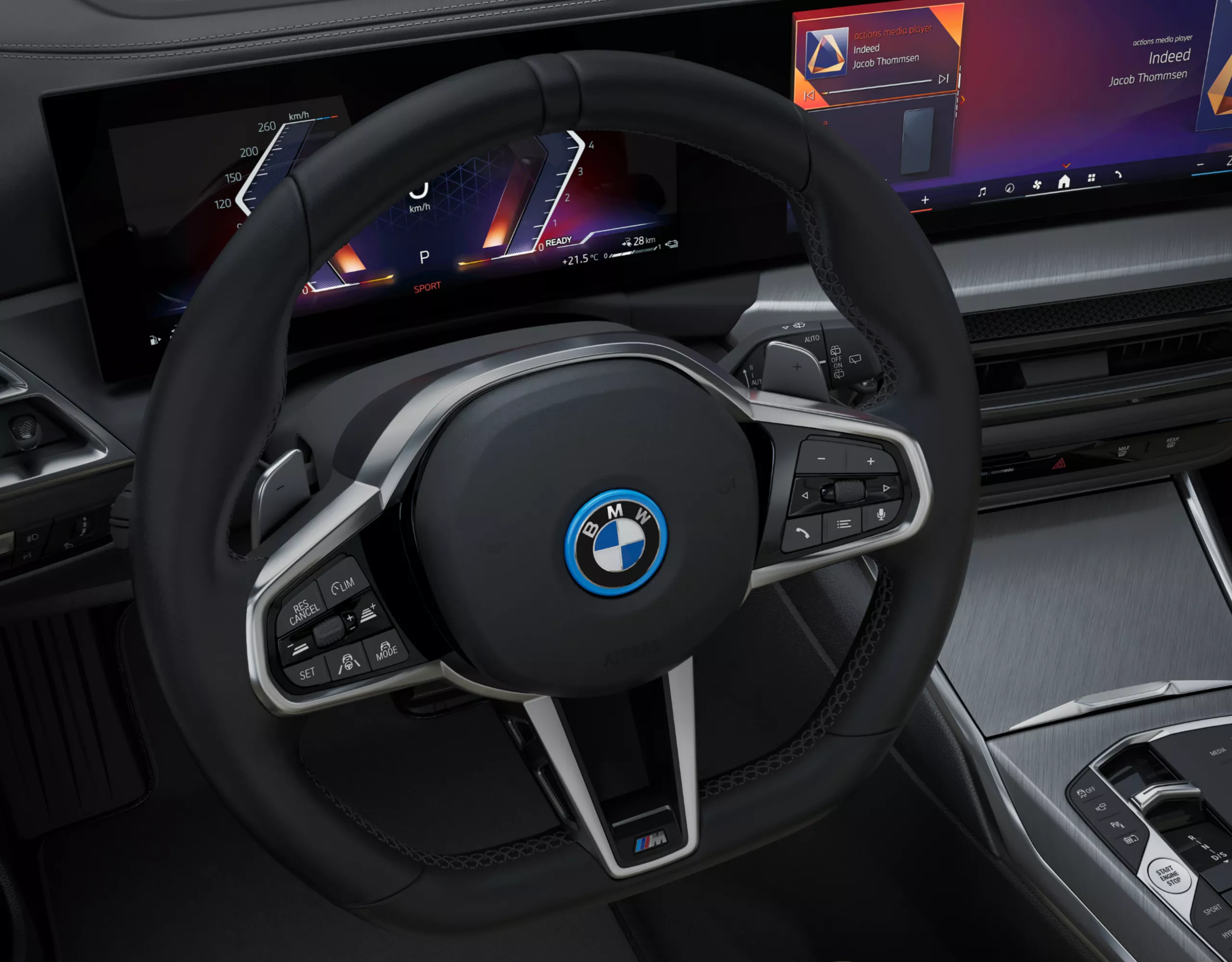 M-usnjen volan priključnega hibrida BMW serije 3 Touring