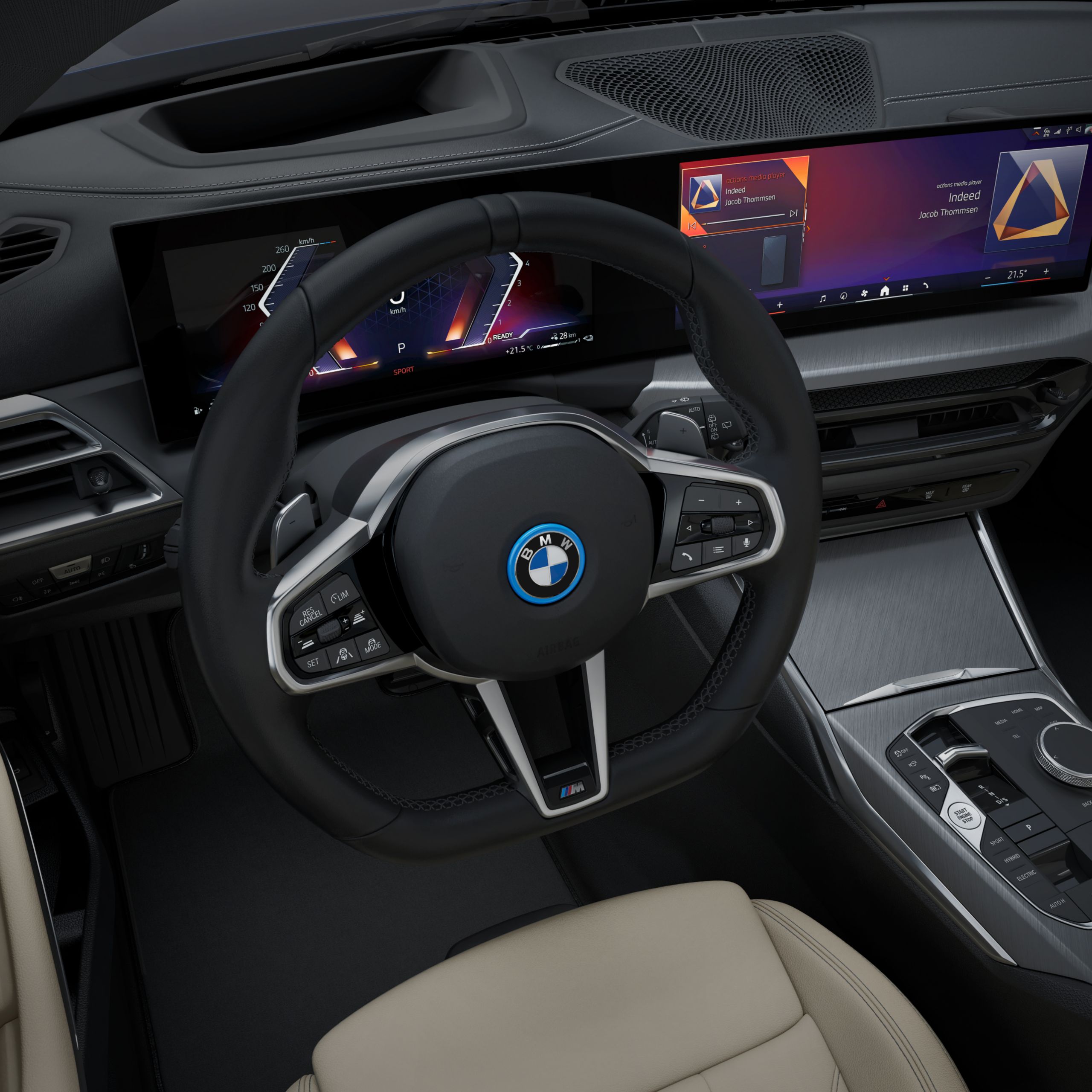 M leather steering wheel BMW 3 Series Touring Plug-in hybrid