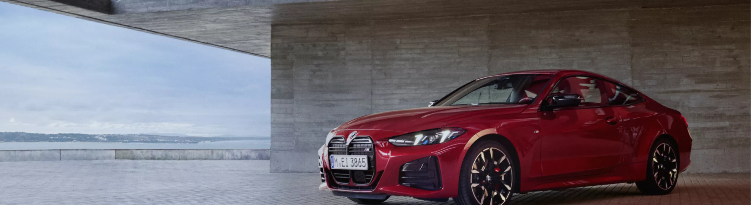 BMW 4 Series Coupé with Fire Red paintwork