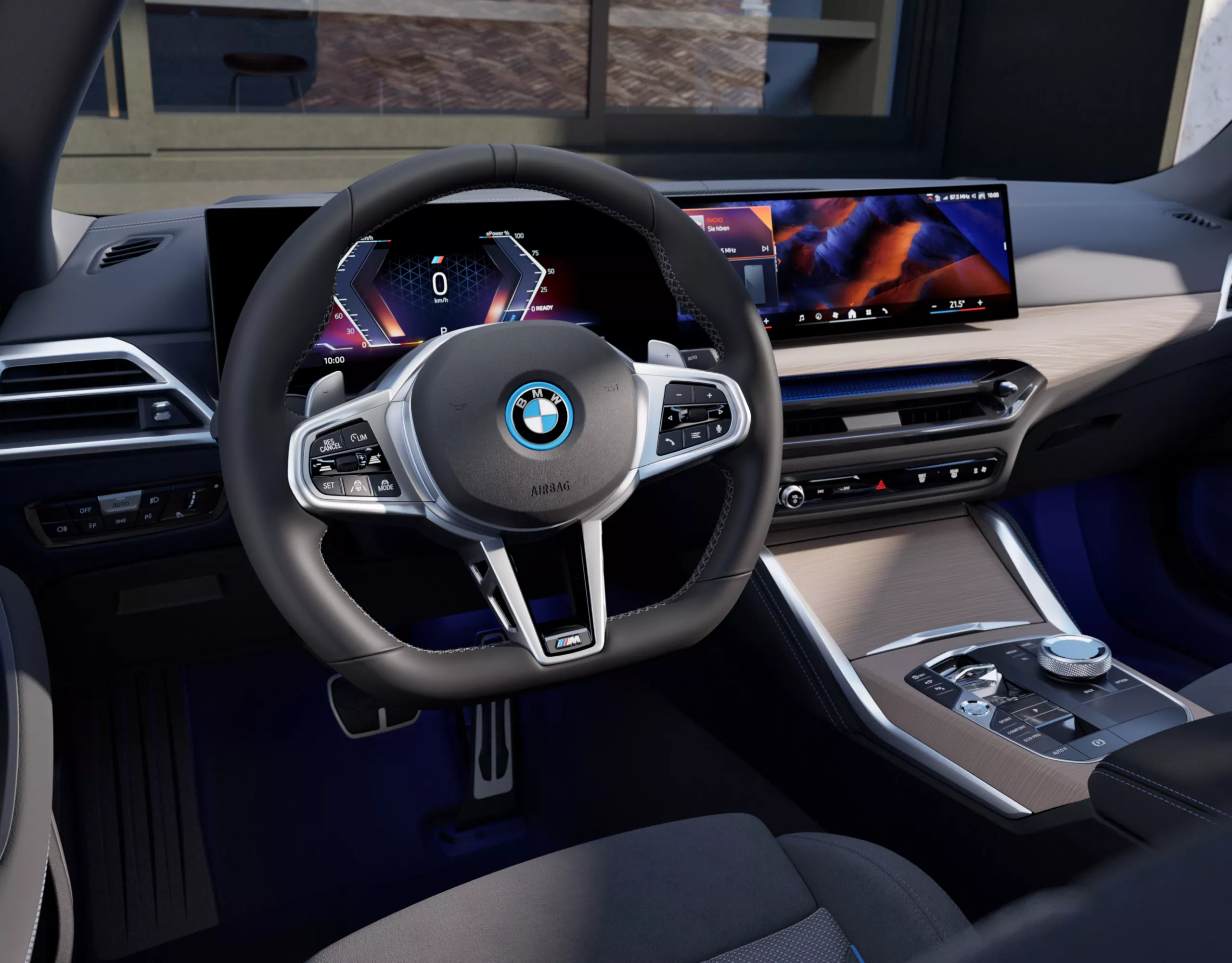 BMW i4 그란 쿠페 럭셔리 계기판