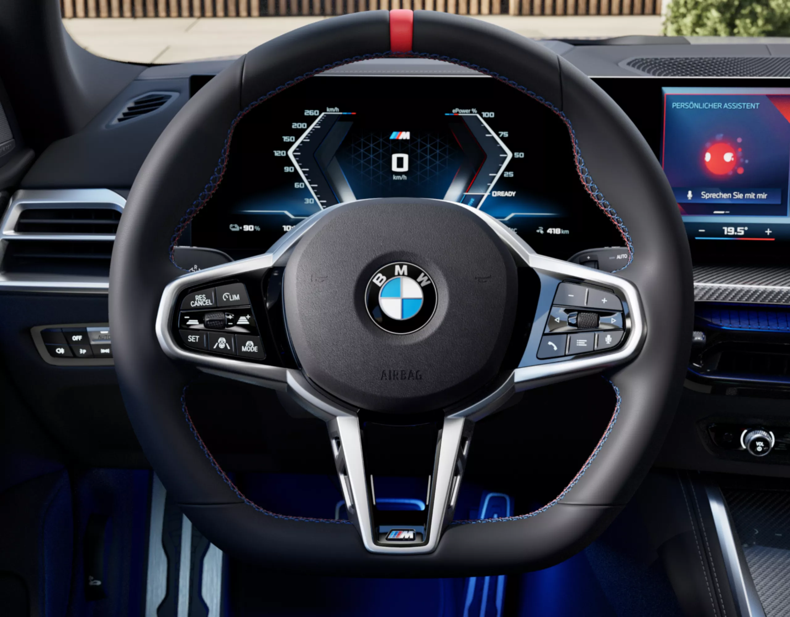 BMW i4 M60 xDrive M Leather steering wheel