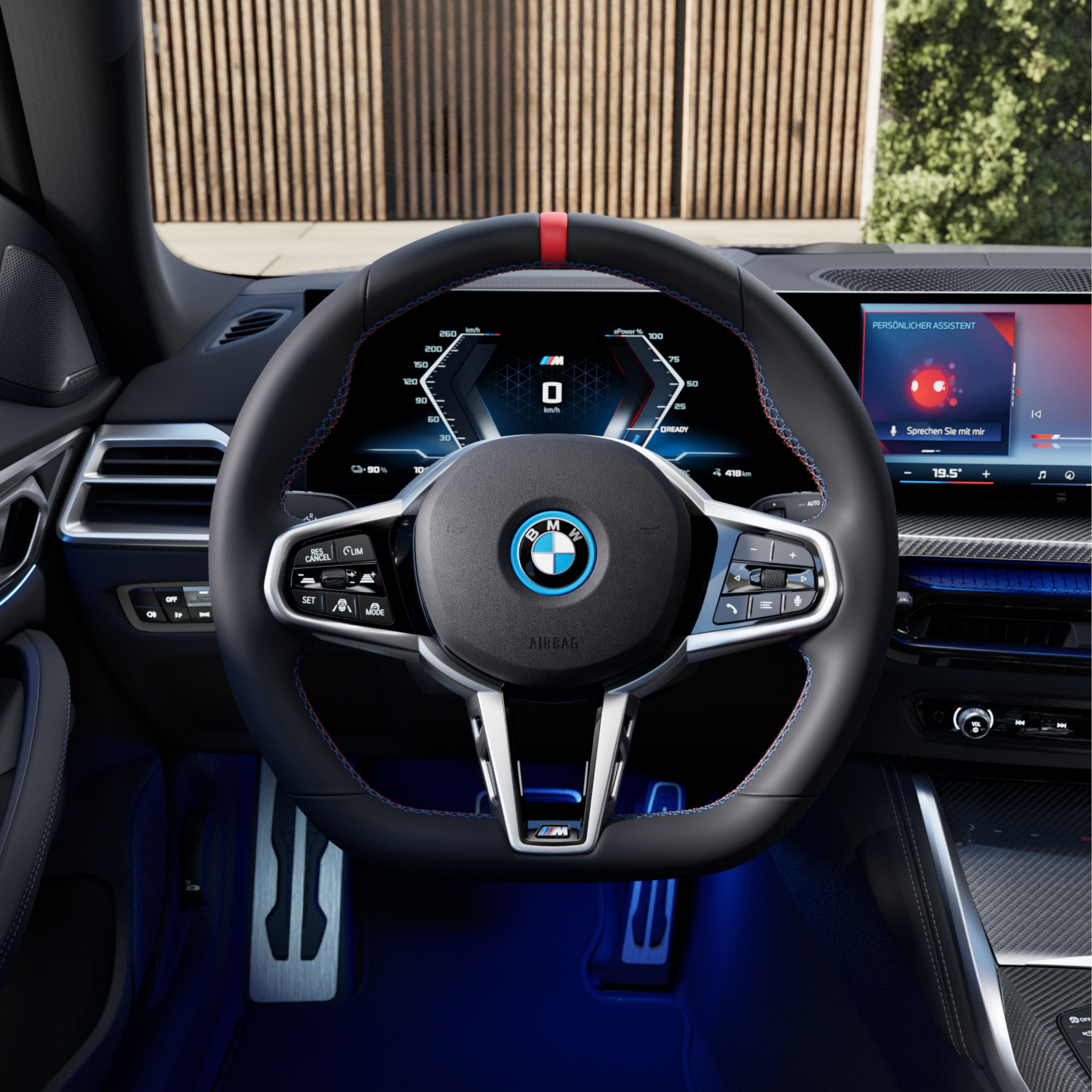 BMW i4 M60 xDrive M kožený volant