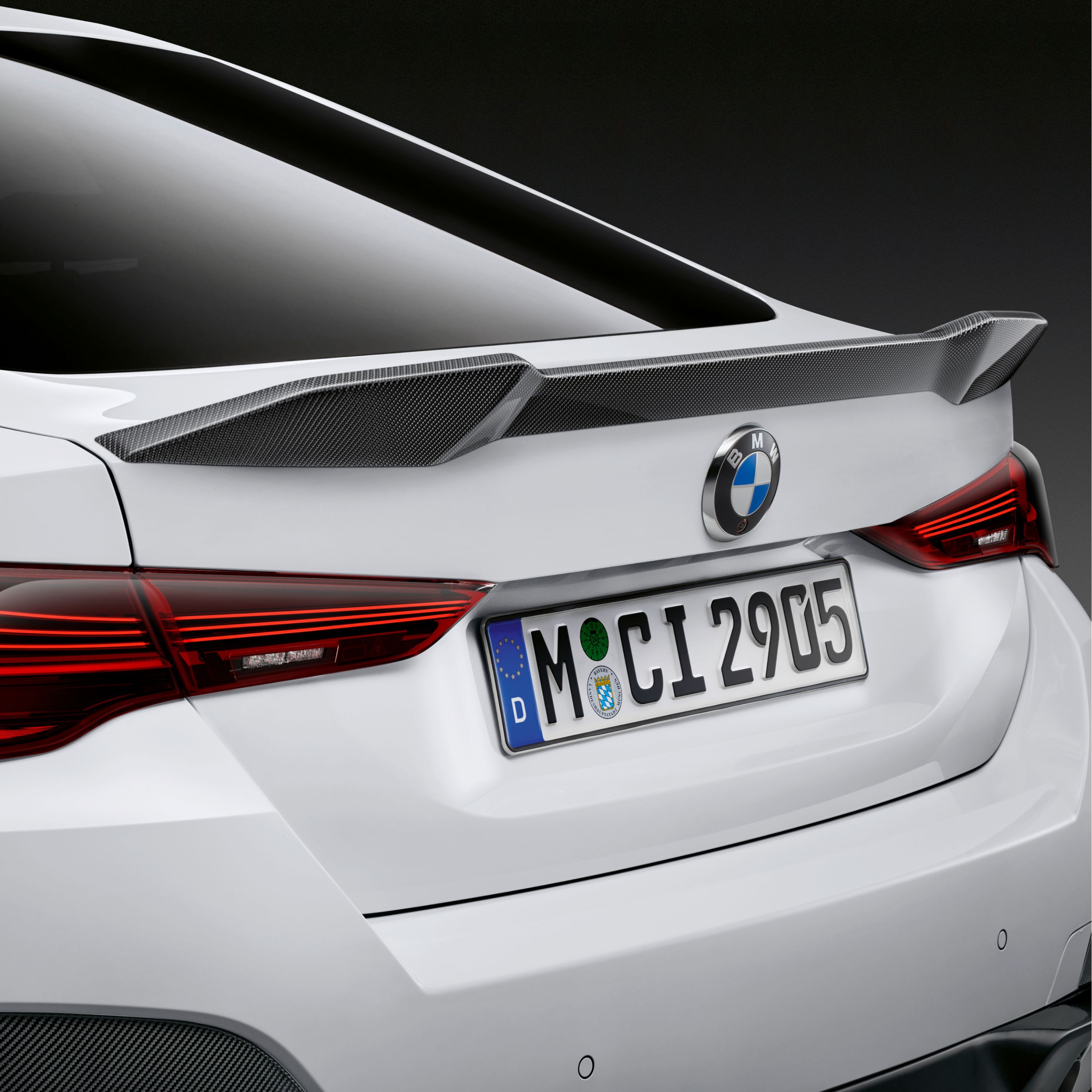 BMW i4 M50 xDrive M Performance zadní spoiler, karbon