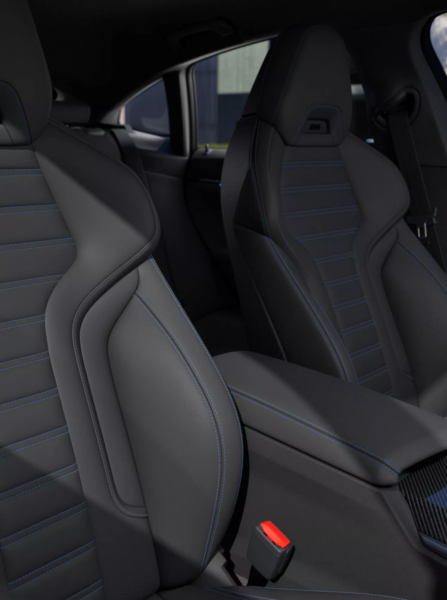 BMW i4 M60 xDrive M Sport seats for driver and front passenger