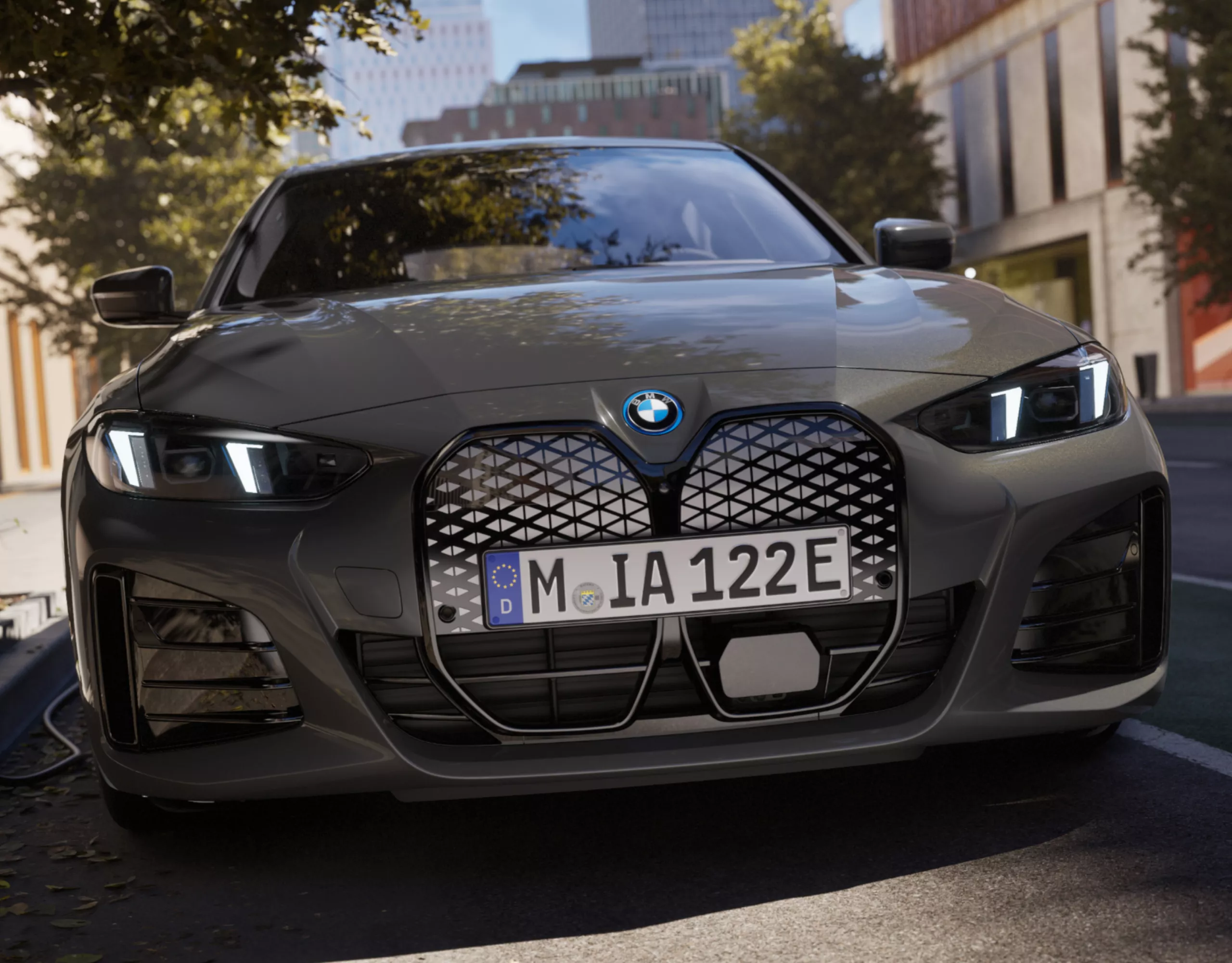 BMW i4 그란 쿠페 새로운 키드니 디자인
