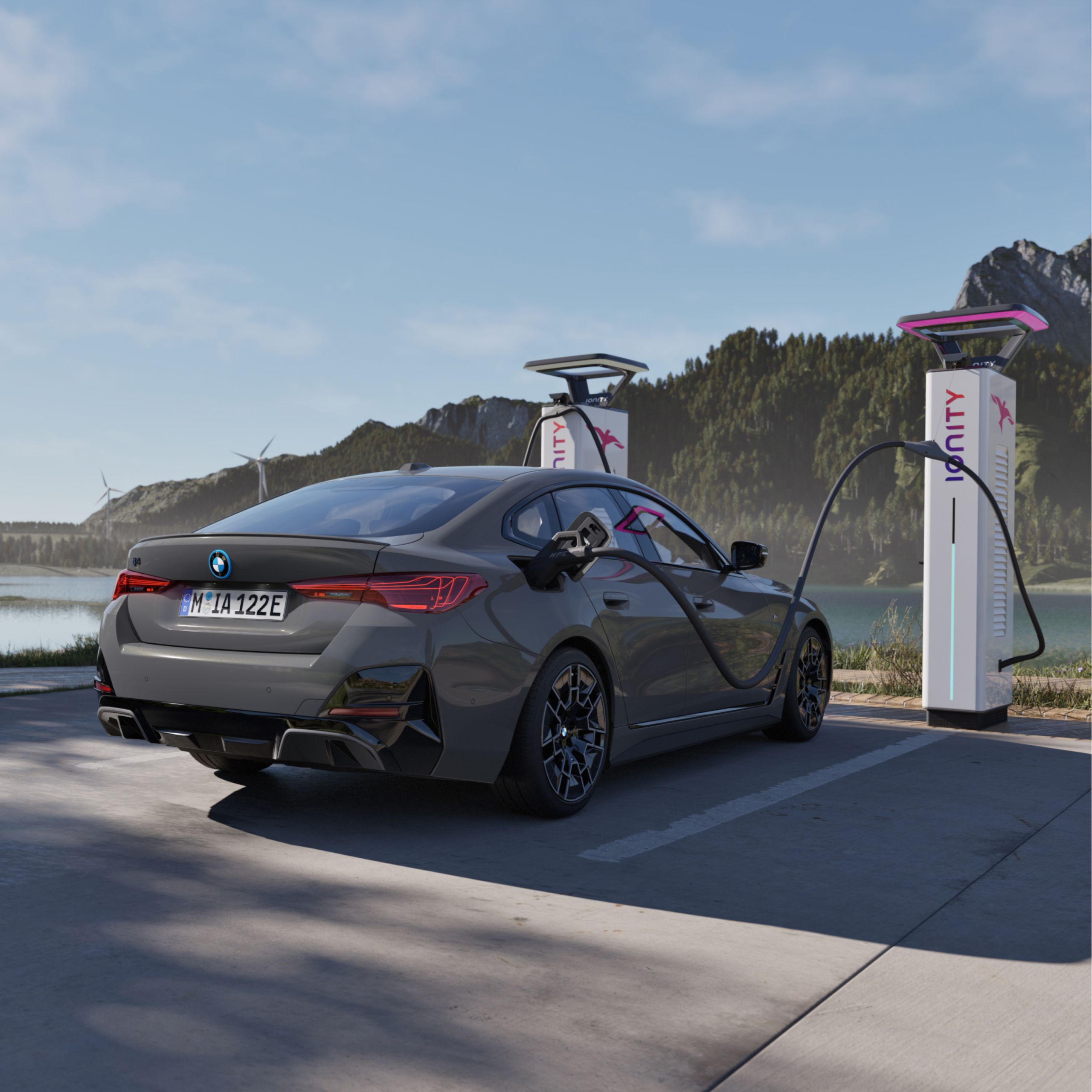 A BMW i4 Gran Coupé G26 hálózati töltése