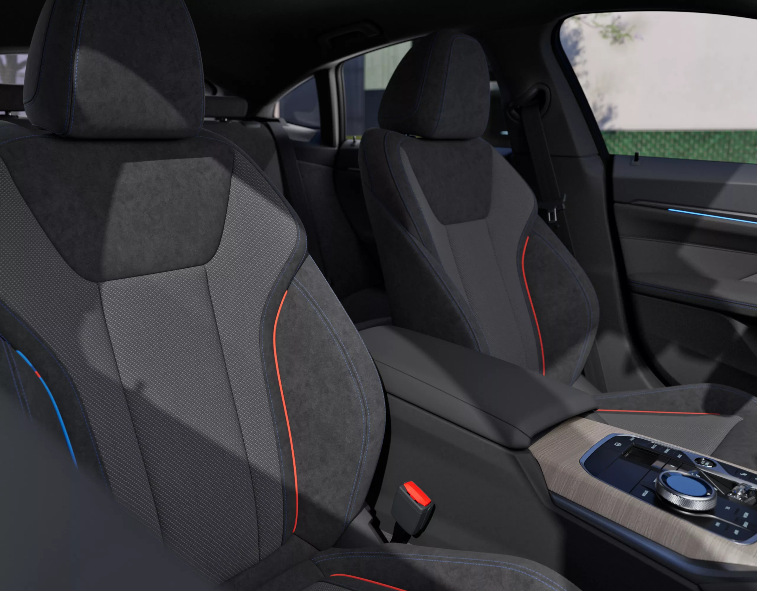 BMW i4 G26: sedadlá s M Perform Tex a látkovou kombináciou