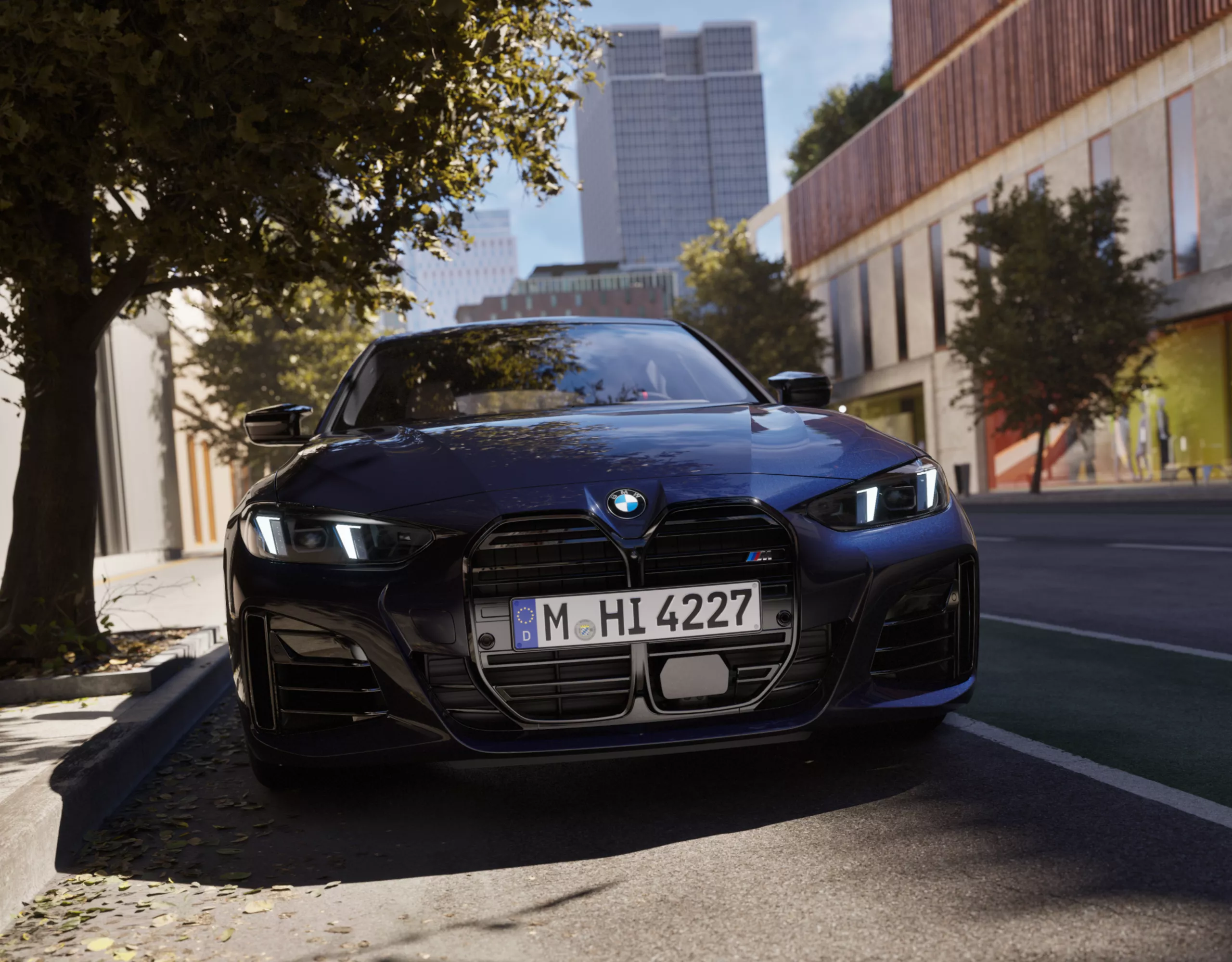 Nouveau design noir de la calandre de la BMW M440 Gran Coupé (G26)