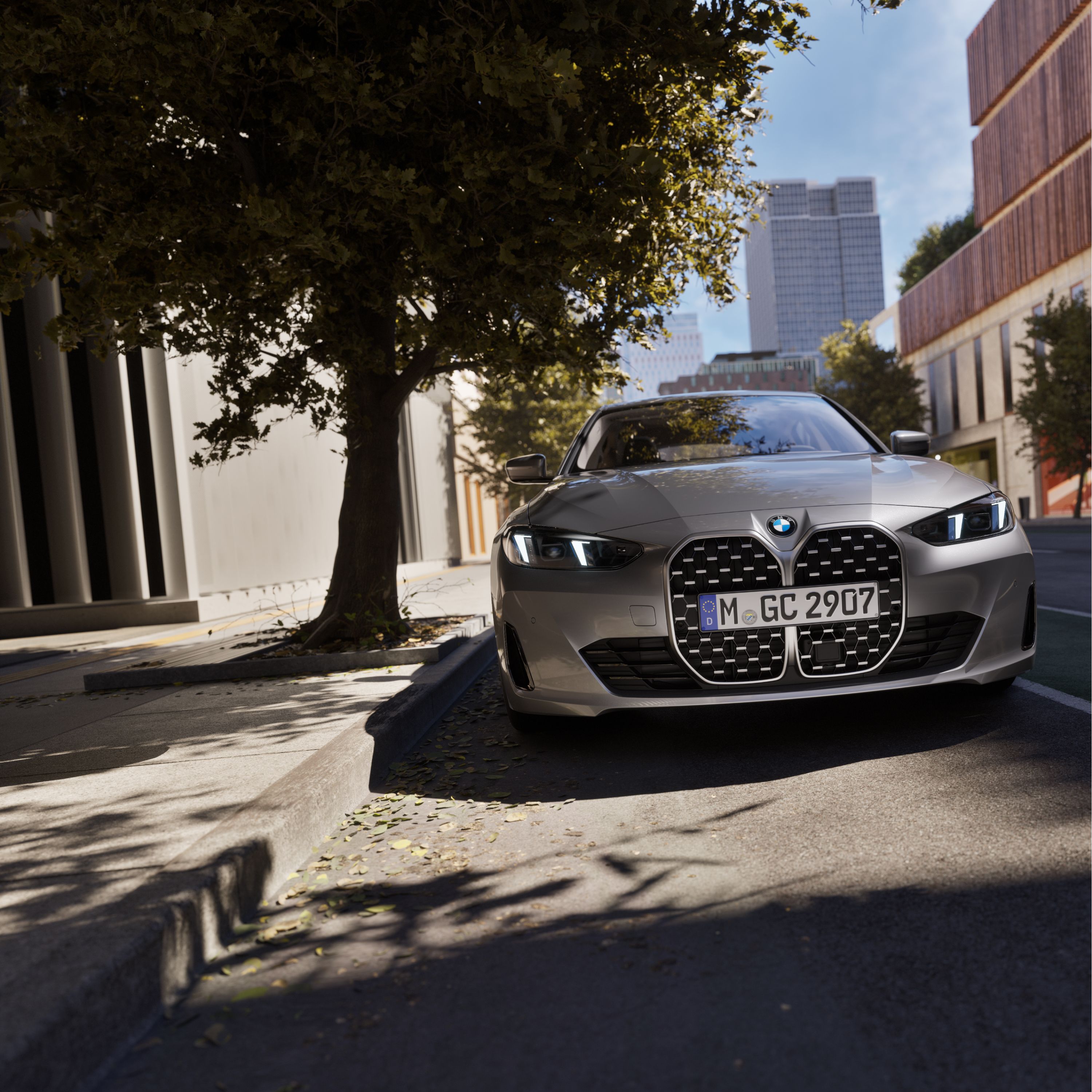BMW Série 4 Gran Coupé G26 vue extérieure