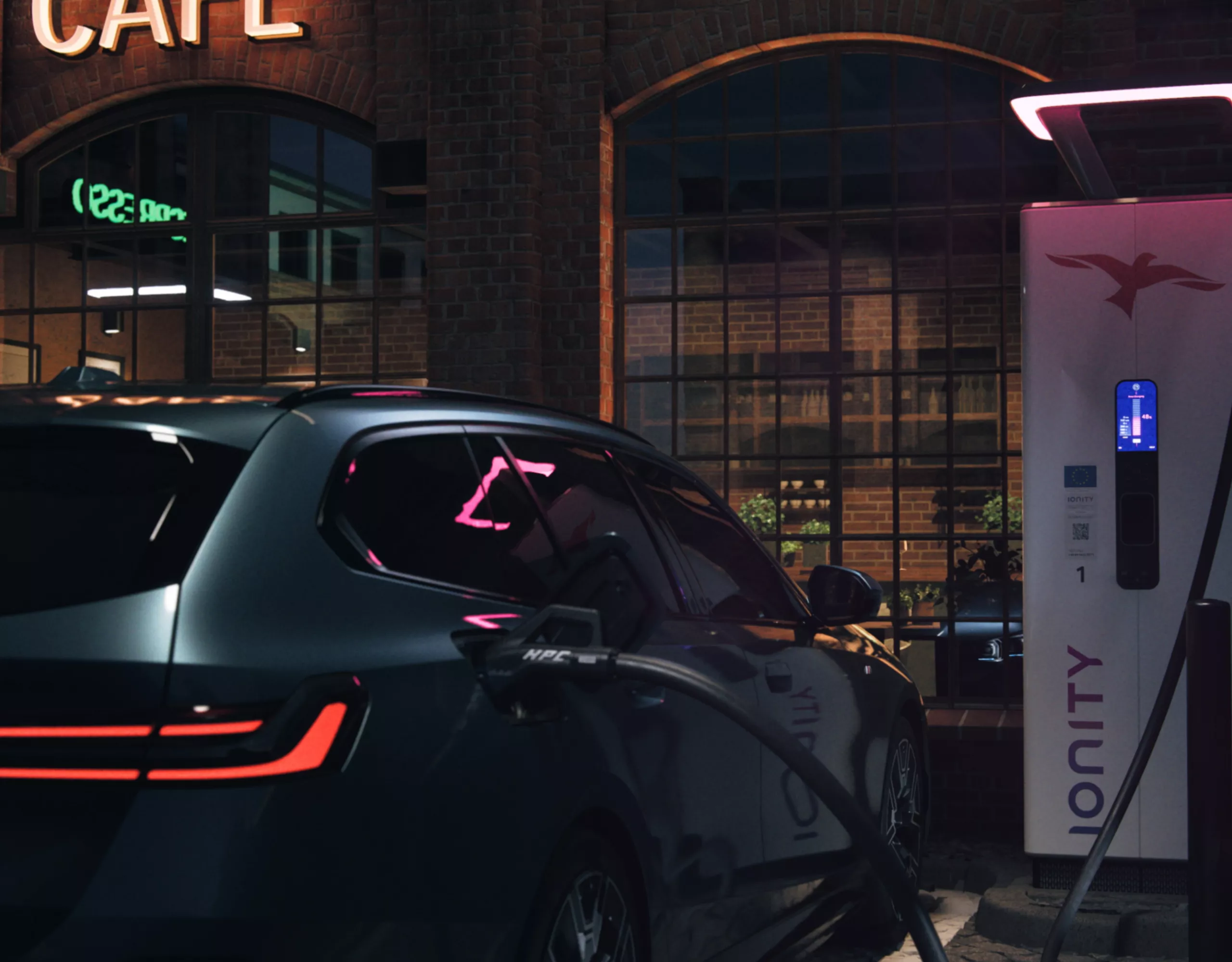 BMW i5 eDrive40 Touring: verejné nabíjanie