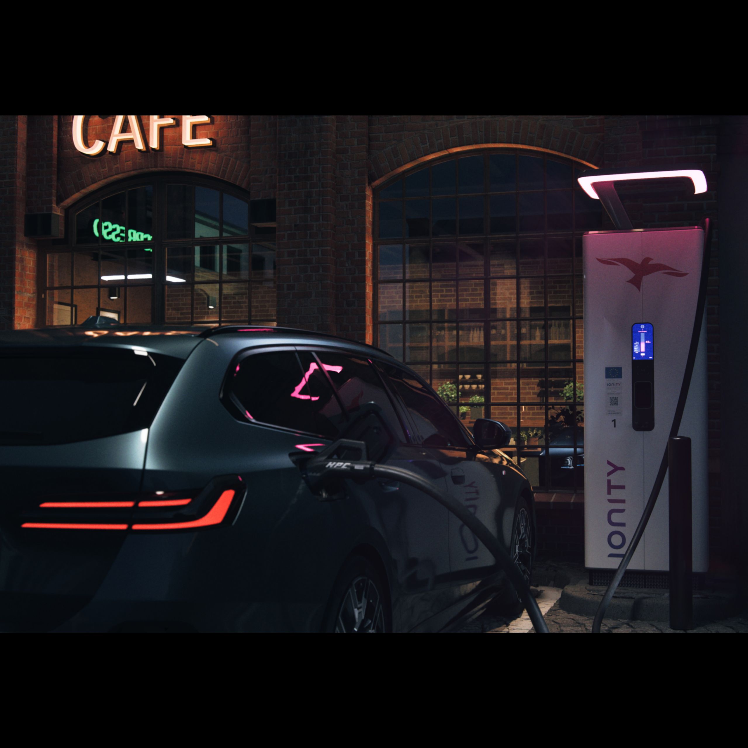 Öffentliches Laden BMW i5 eDrive40 Touring