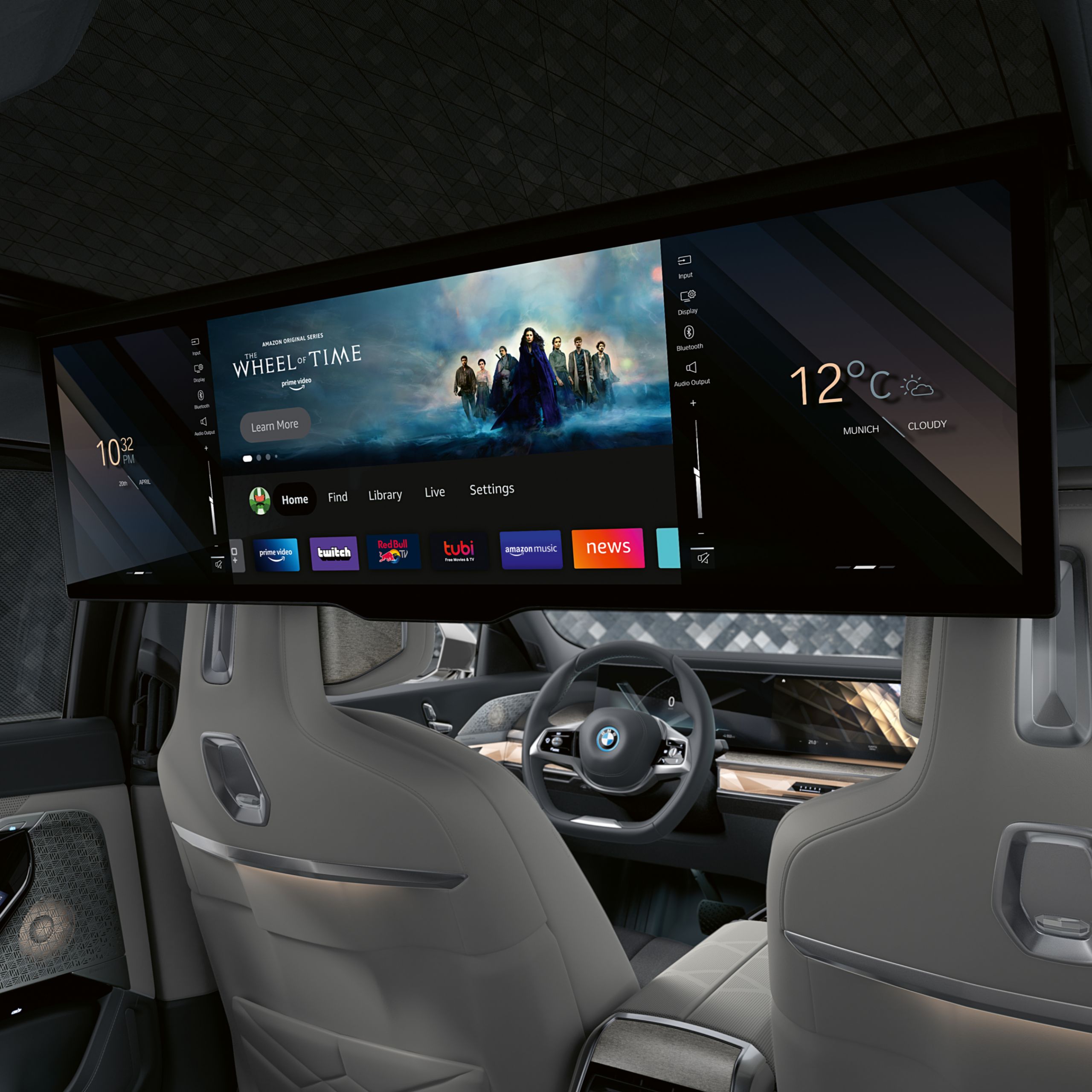 BMW i7 sedaan, tagaosa meelelahutussüsteem
