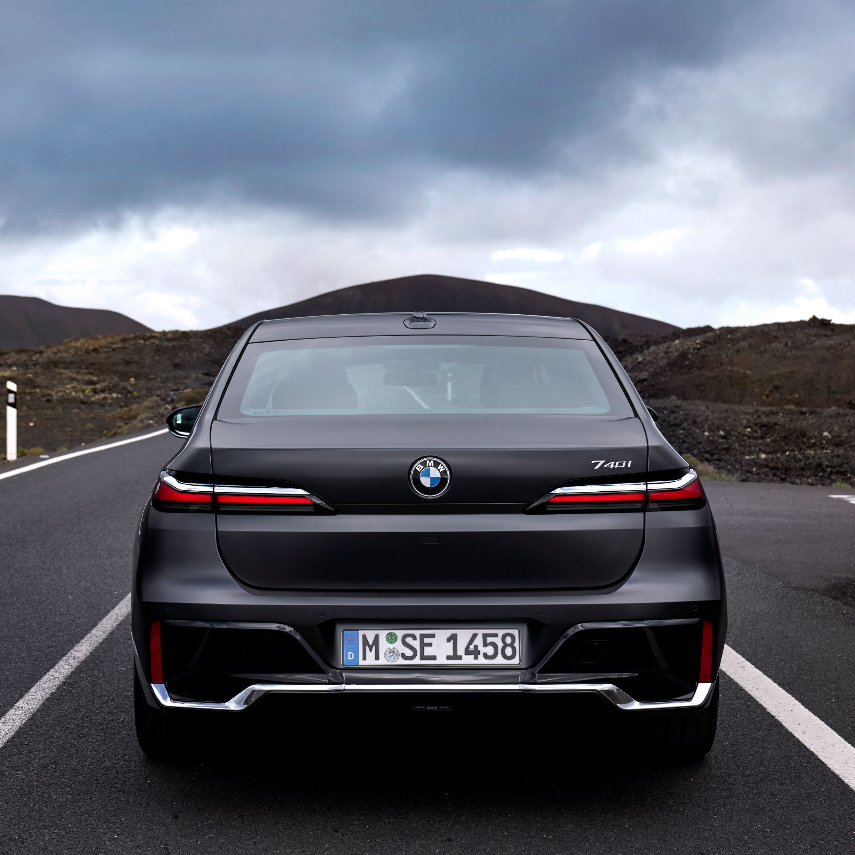 Design da traseira do BMW Série 7 Berlina